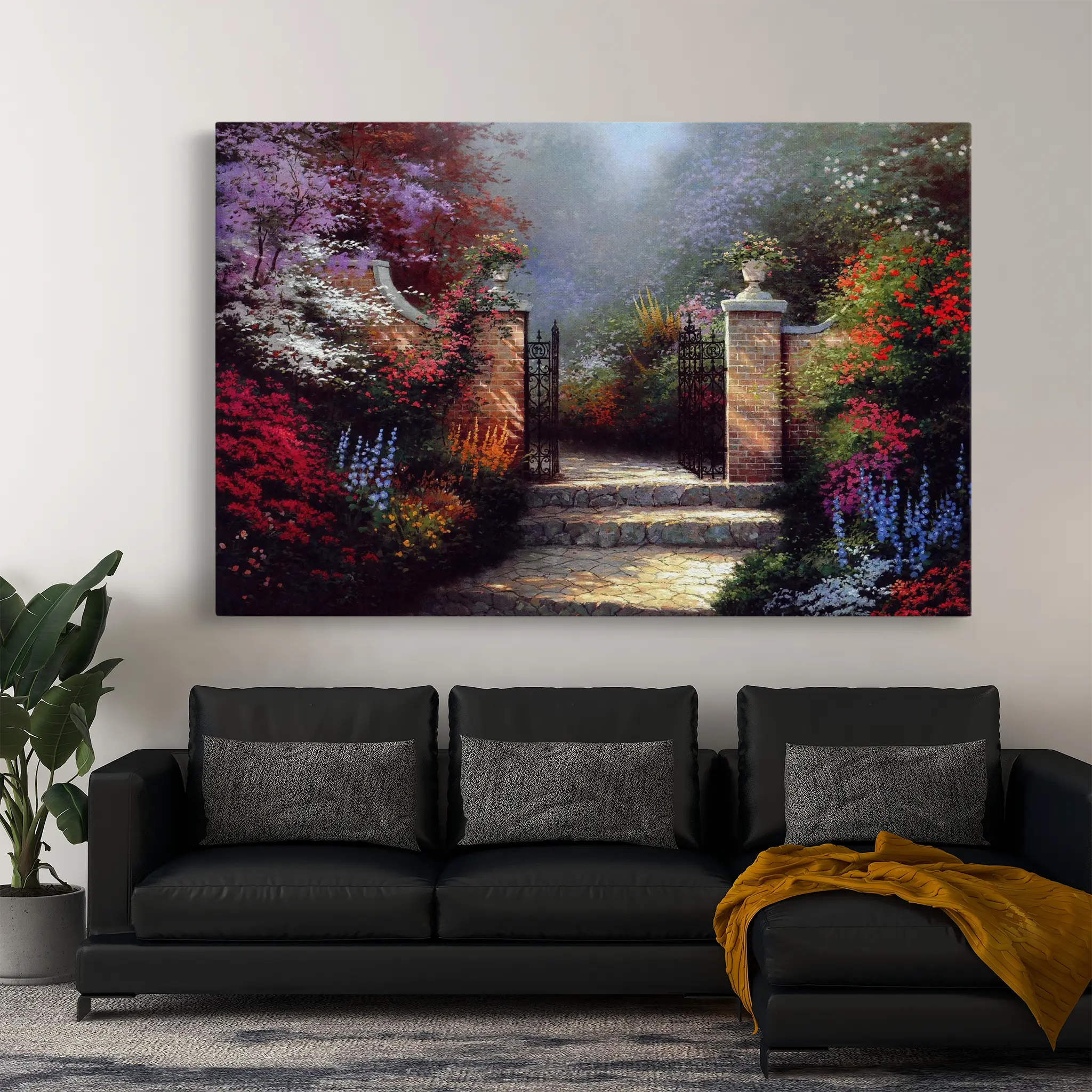 Landscape Canvas Wall Art WAD080-L 90 x 60 cm / Stretched on hidden frame