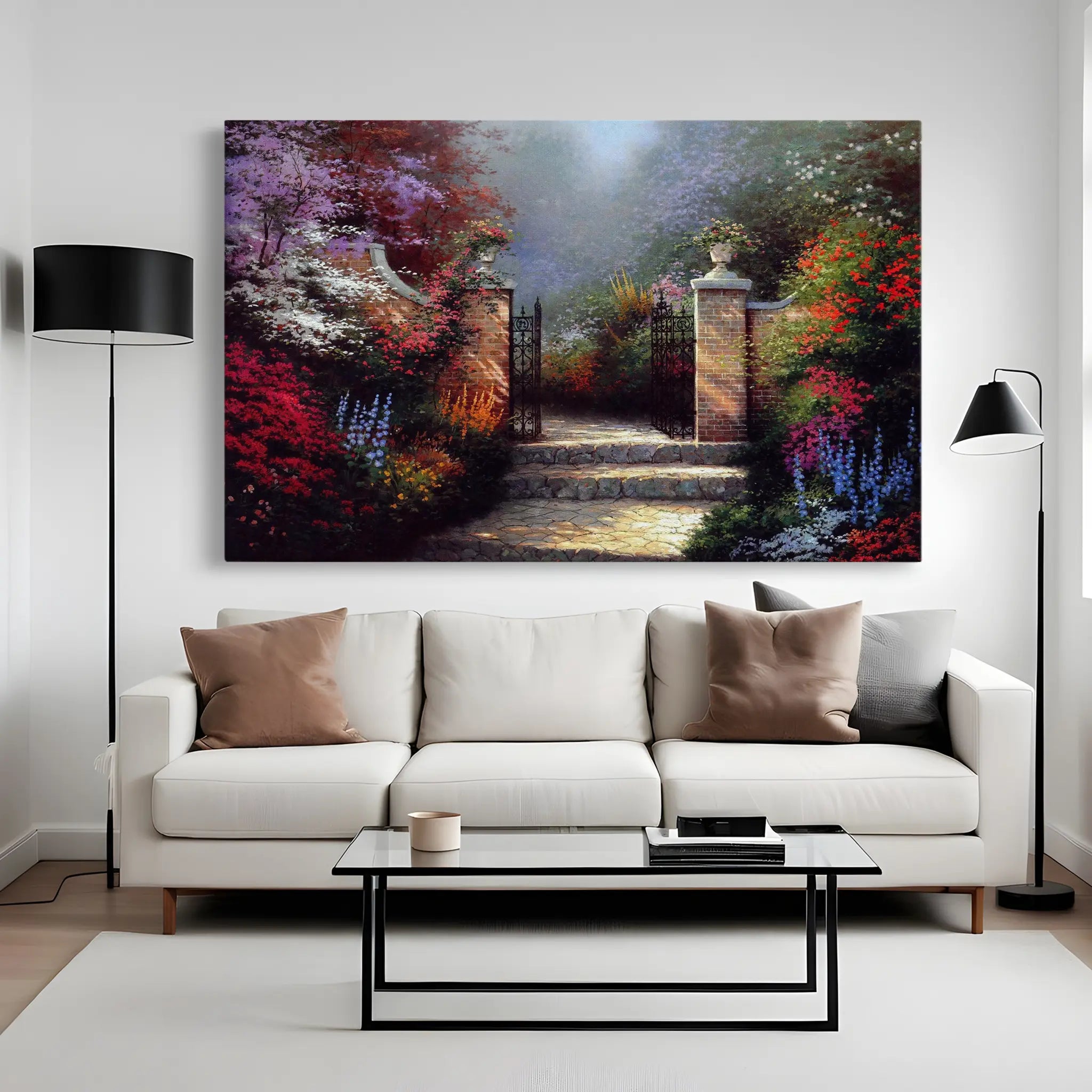 Landscape Canvas Wall Art WAD080-L 90 x 60 cm / Stretched on hidden frame