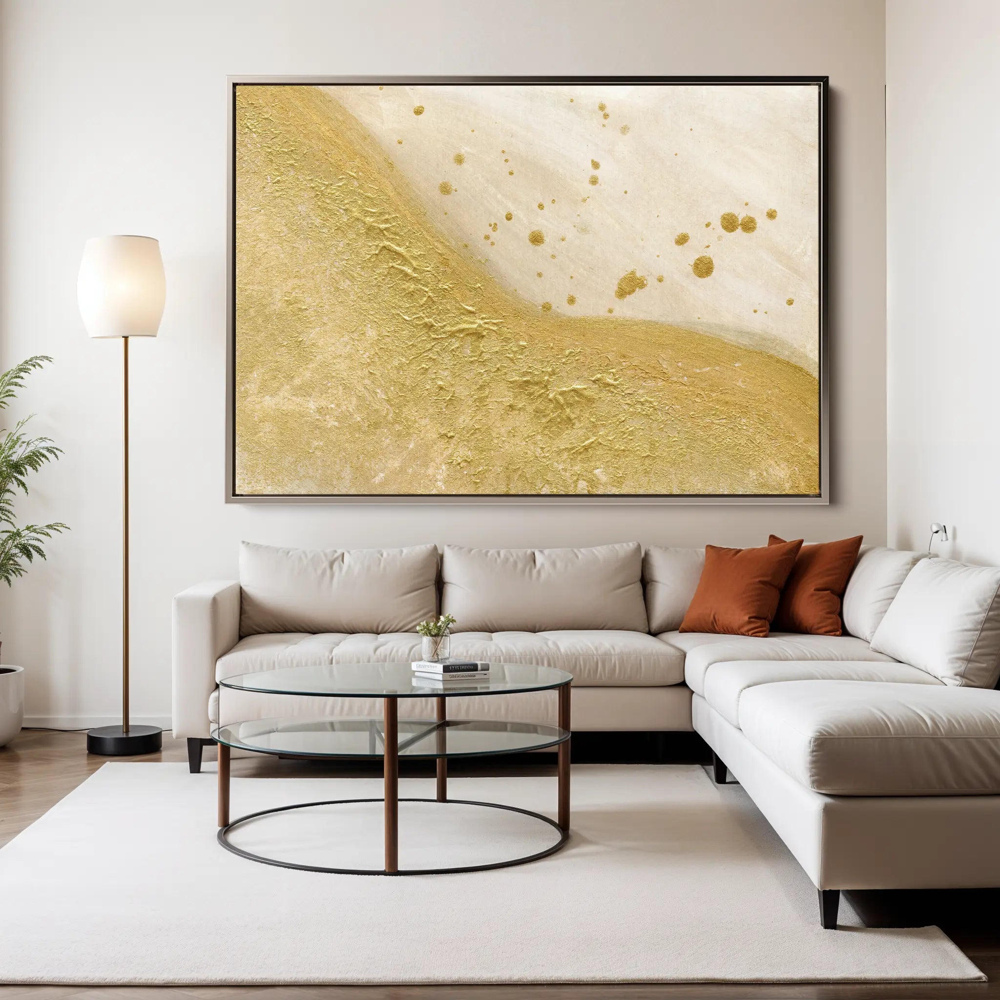 Abstract Canvas Wall Art WAD081-A 90 x 60 cm / Stretched on hidden frame