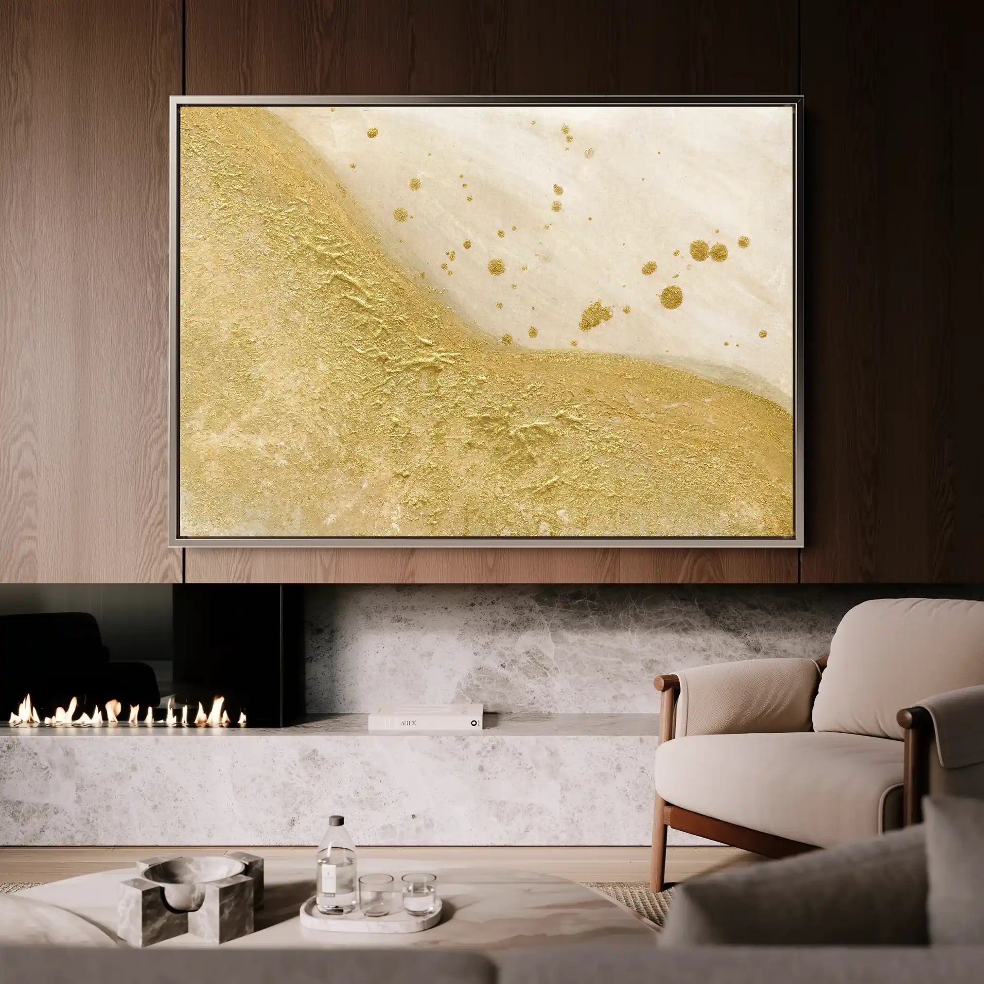 Abstract Canvas Wall Art WAD081-A 90 x 60 cm / Stretched on hidden frame