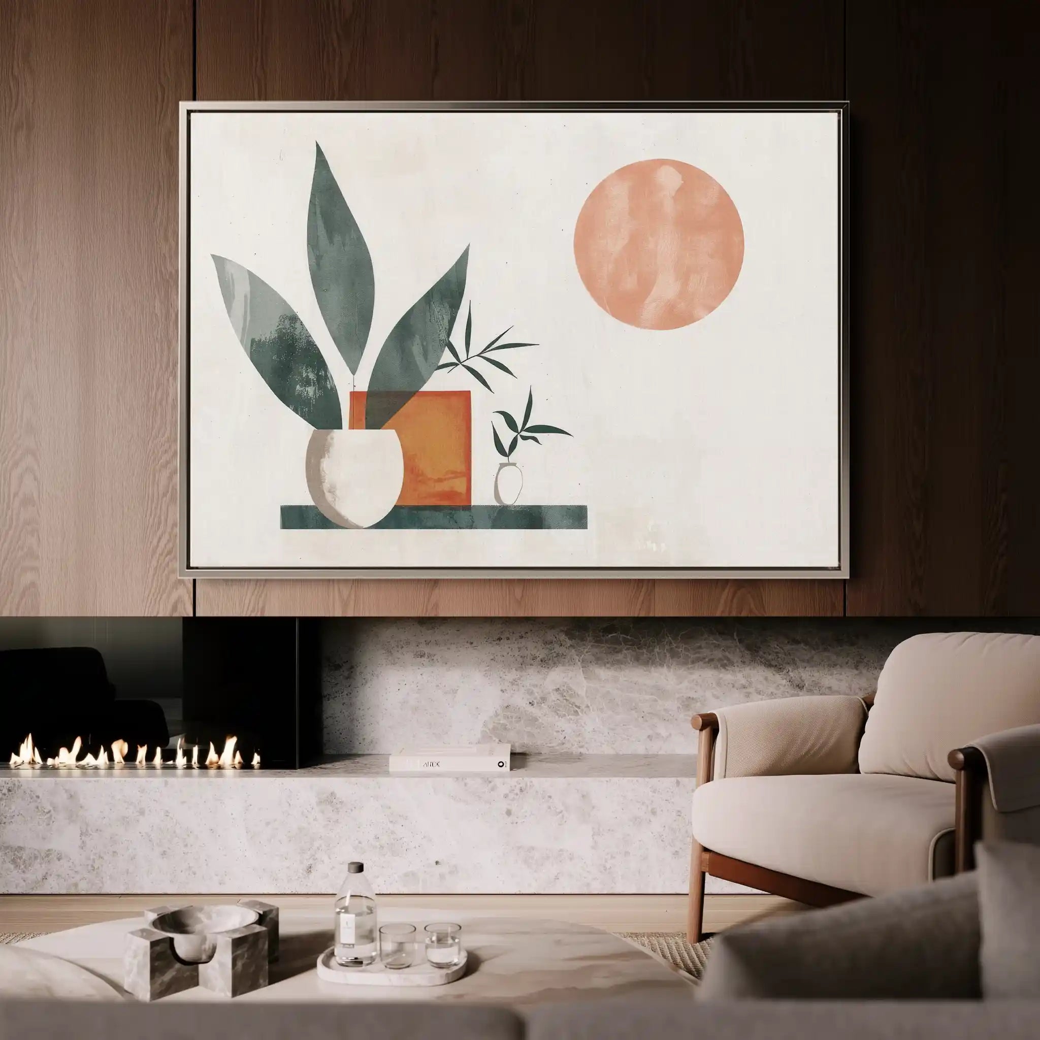 Boho 081 Canvas Art 90 x 60 cm / Stretched on hidden frame
