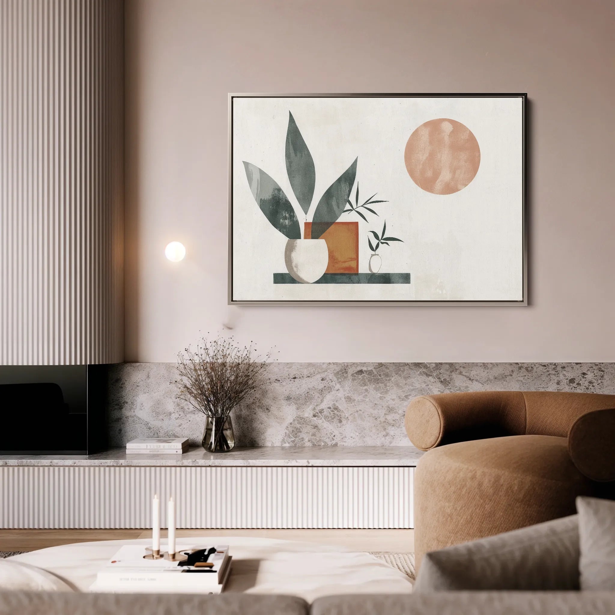 Boho Canvas Wall Art WAD081-BH 90 x 60 cm / Stretched on hidden frame