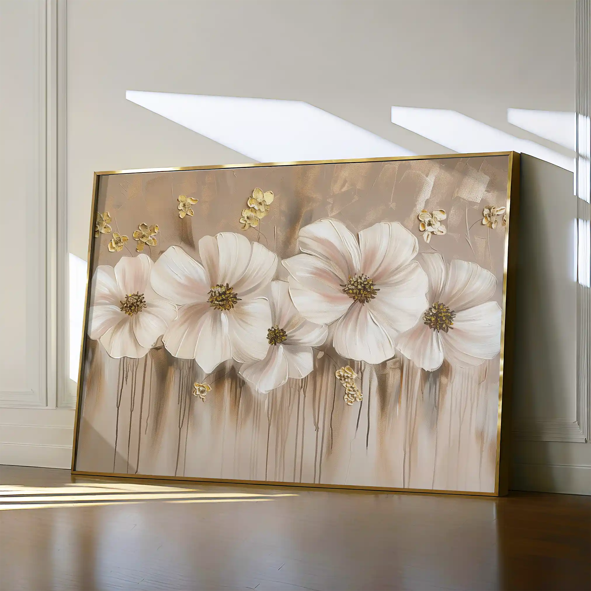 Floral Canvas Wall Art WAD081-F 90 x 60 cm / Stretched on hidden frame