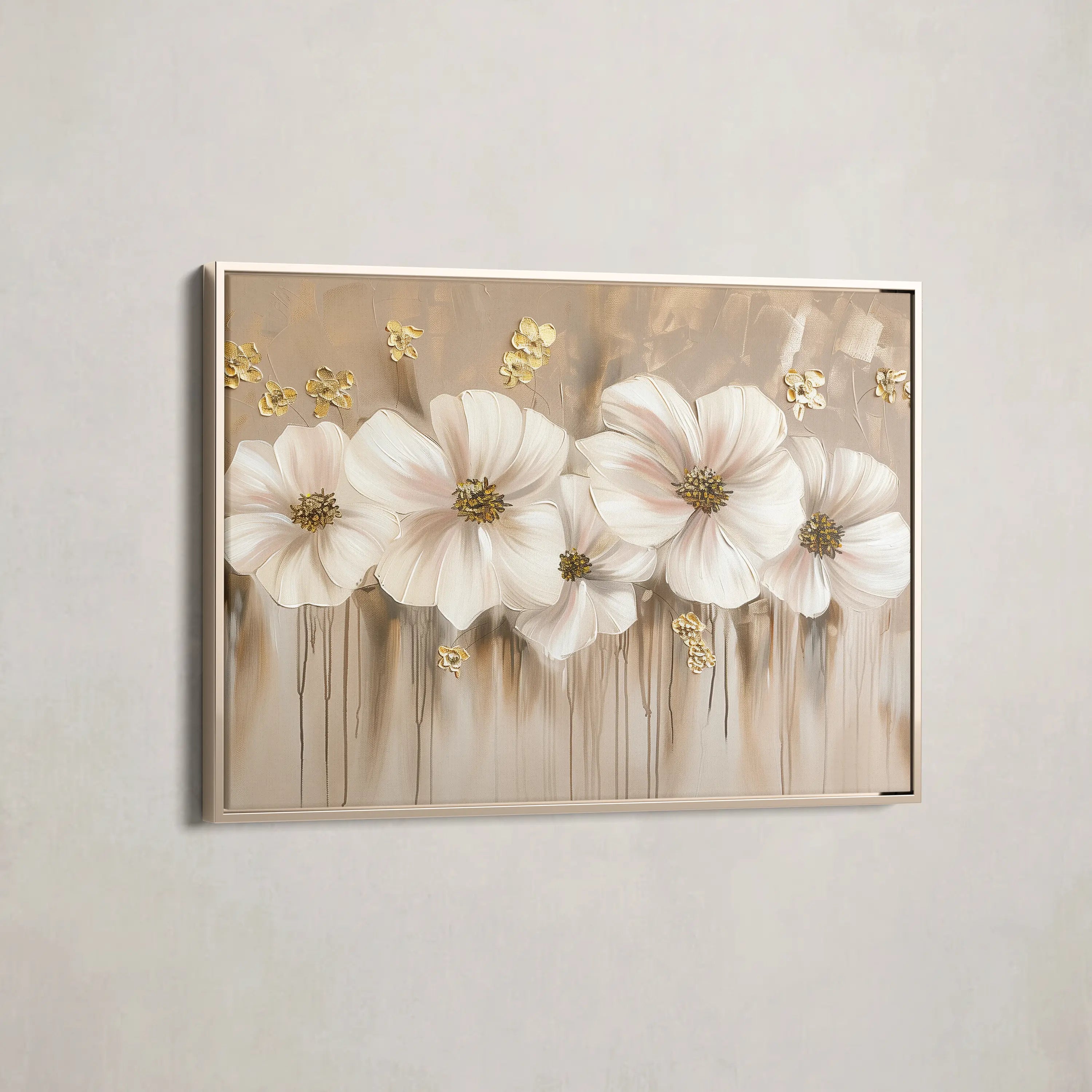 Floral Canvas Wall Art WAD081-F 90 x 60 cm / Stretched on hidden frame