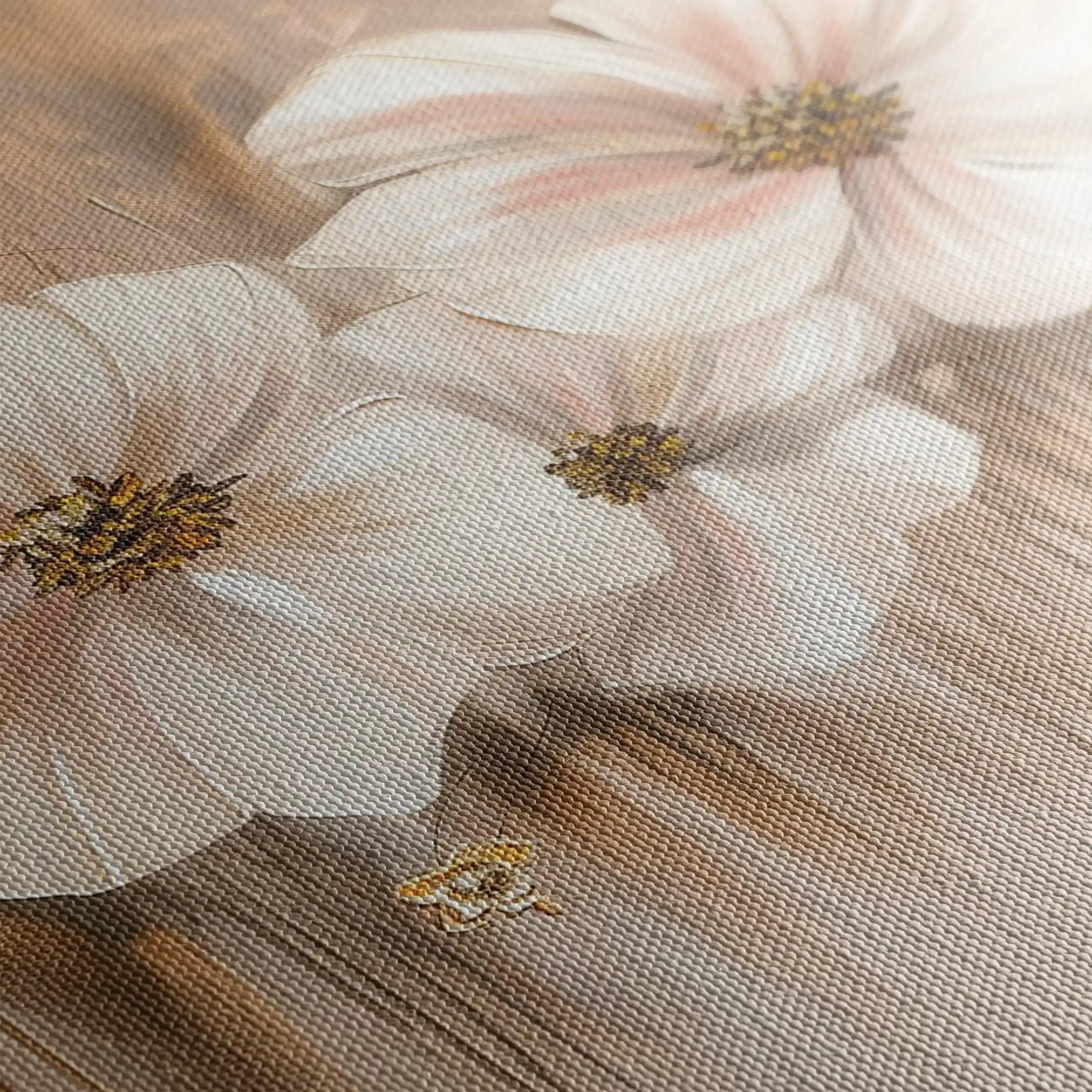 Floral Canvas Wall Art WAD081-F 90 x 60 cm / Stretched on hidden frame