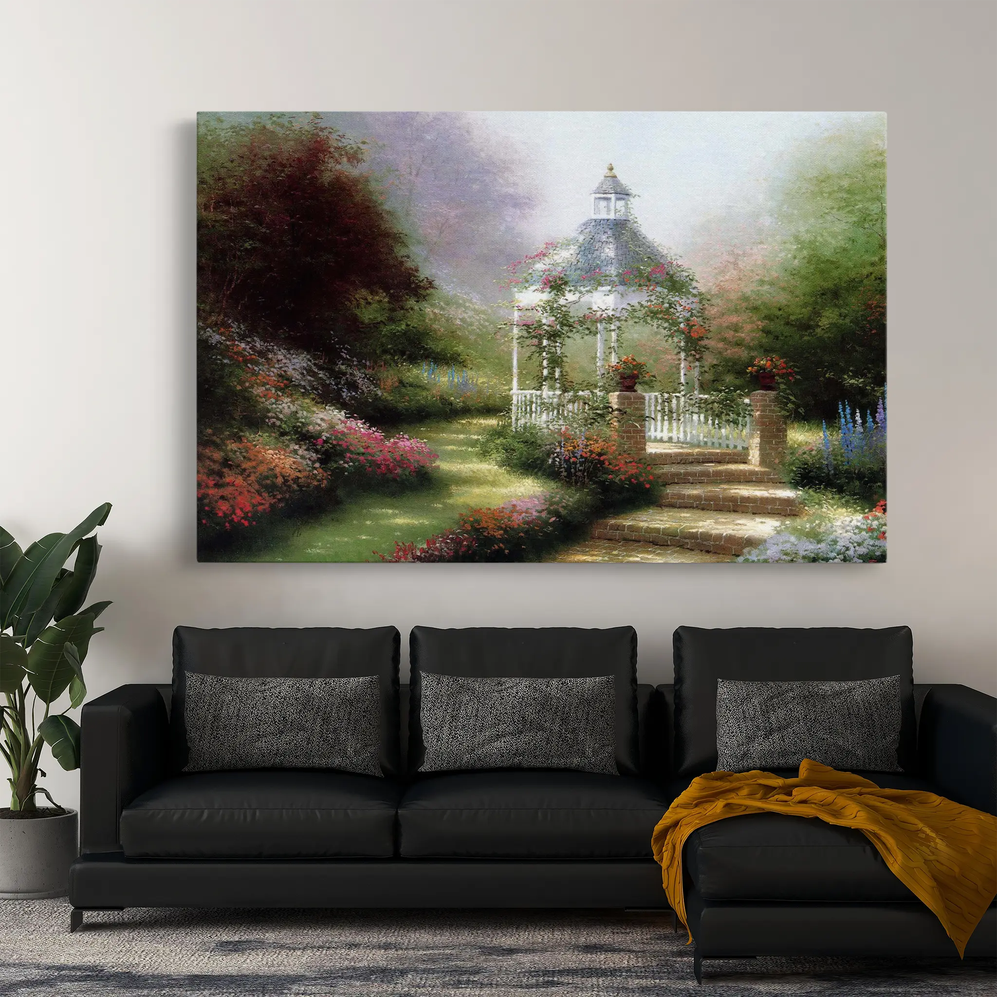 Landscape Canvas Wall Art WAD081-L 90 x 60 cm / Stretched on hidden frame