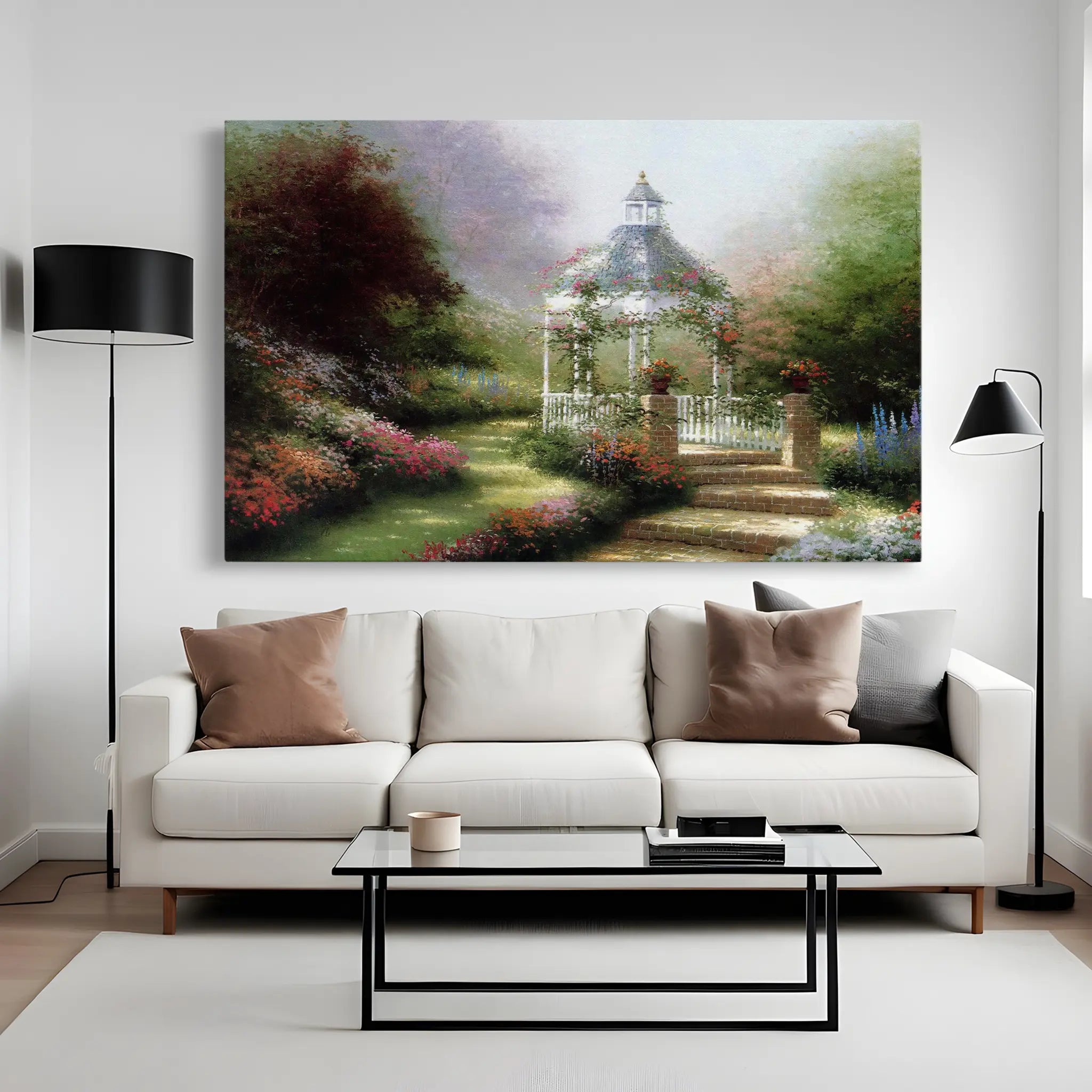 Landscape Canvas Wall Art WAD081-L 90 x 60 cm / Stretched on hidden frame