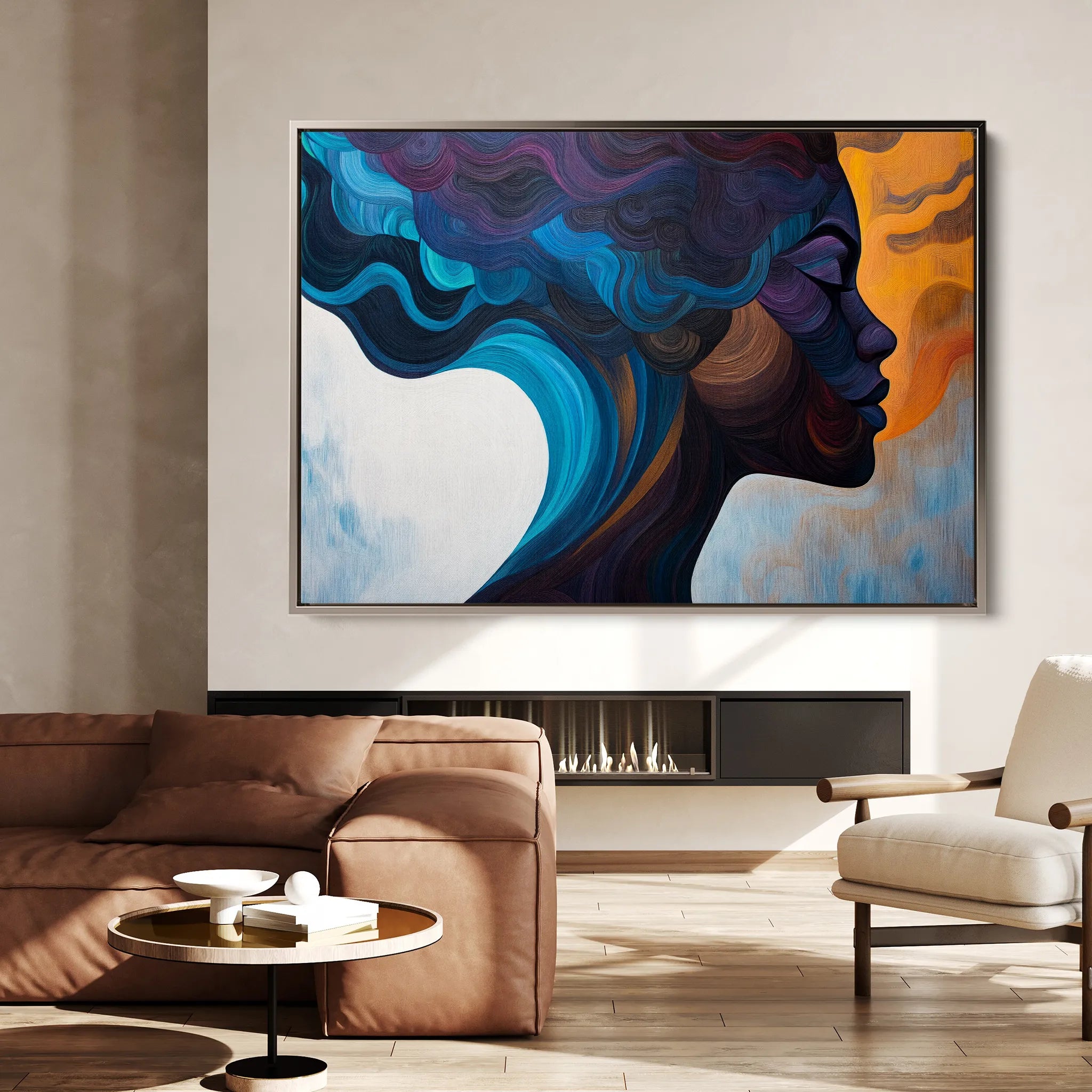 Portrait Canvas Wall Art WAD081-P 90 x 60 cm / Stretched on hidden frame