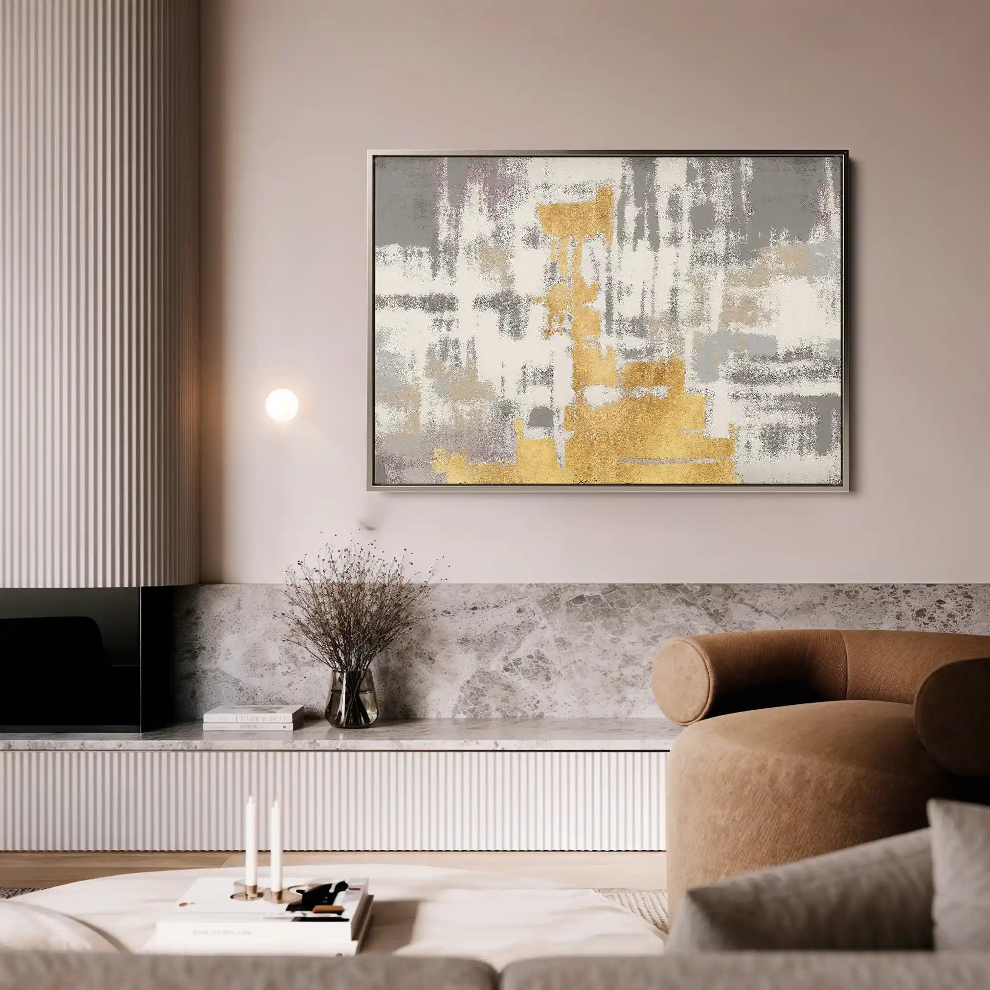 Abstract Canvas Wall Art WAD082-A 90 x 60 cm / Stretched on hidden frame