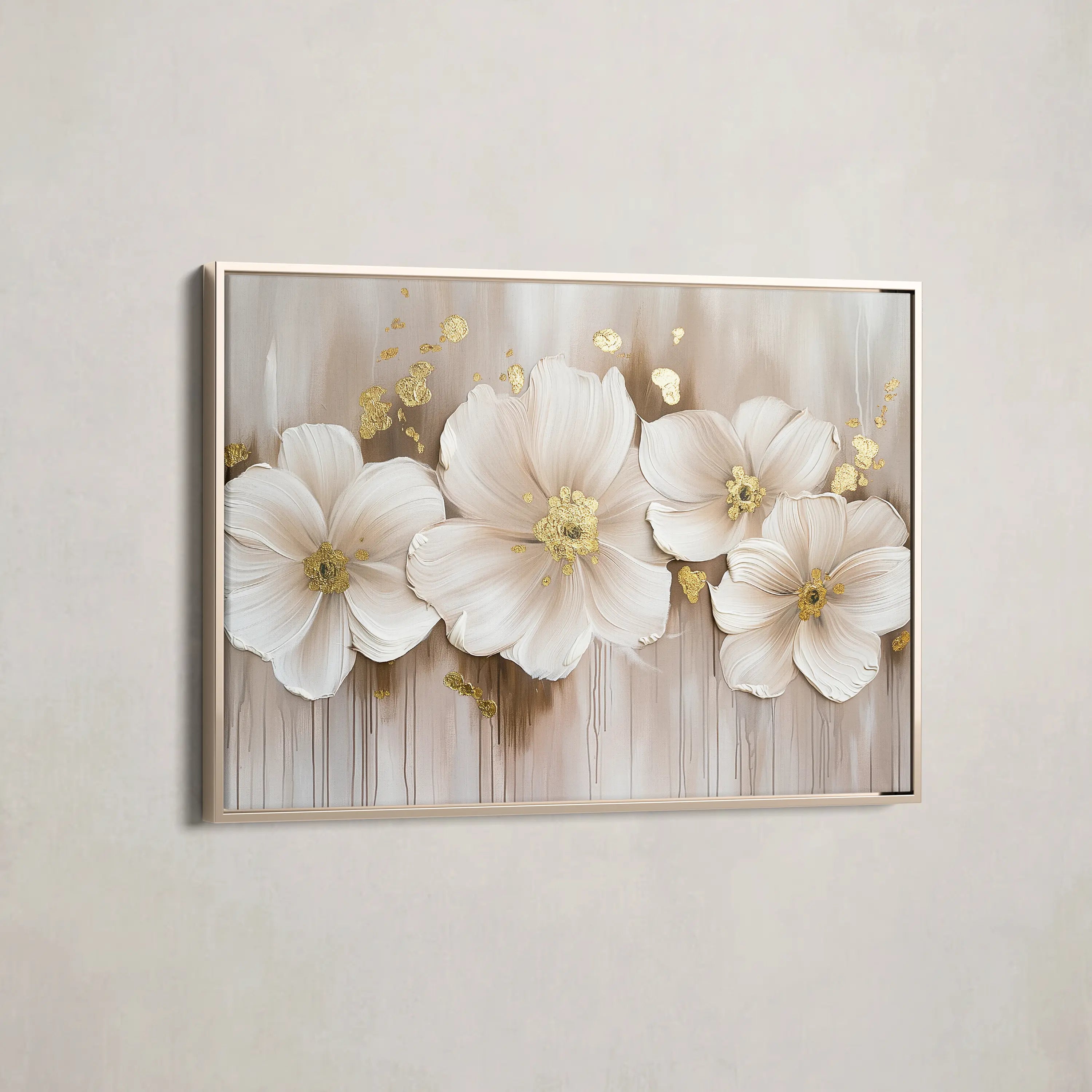 Floral Canvas Wall Art WAD082-F 90 x 60 cm / Stretched on hidden frame