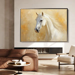 Horses 082 Canvas Art 90 x 60 cm / Stretched on hidden frame