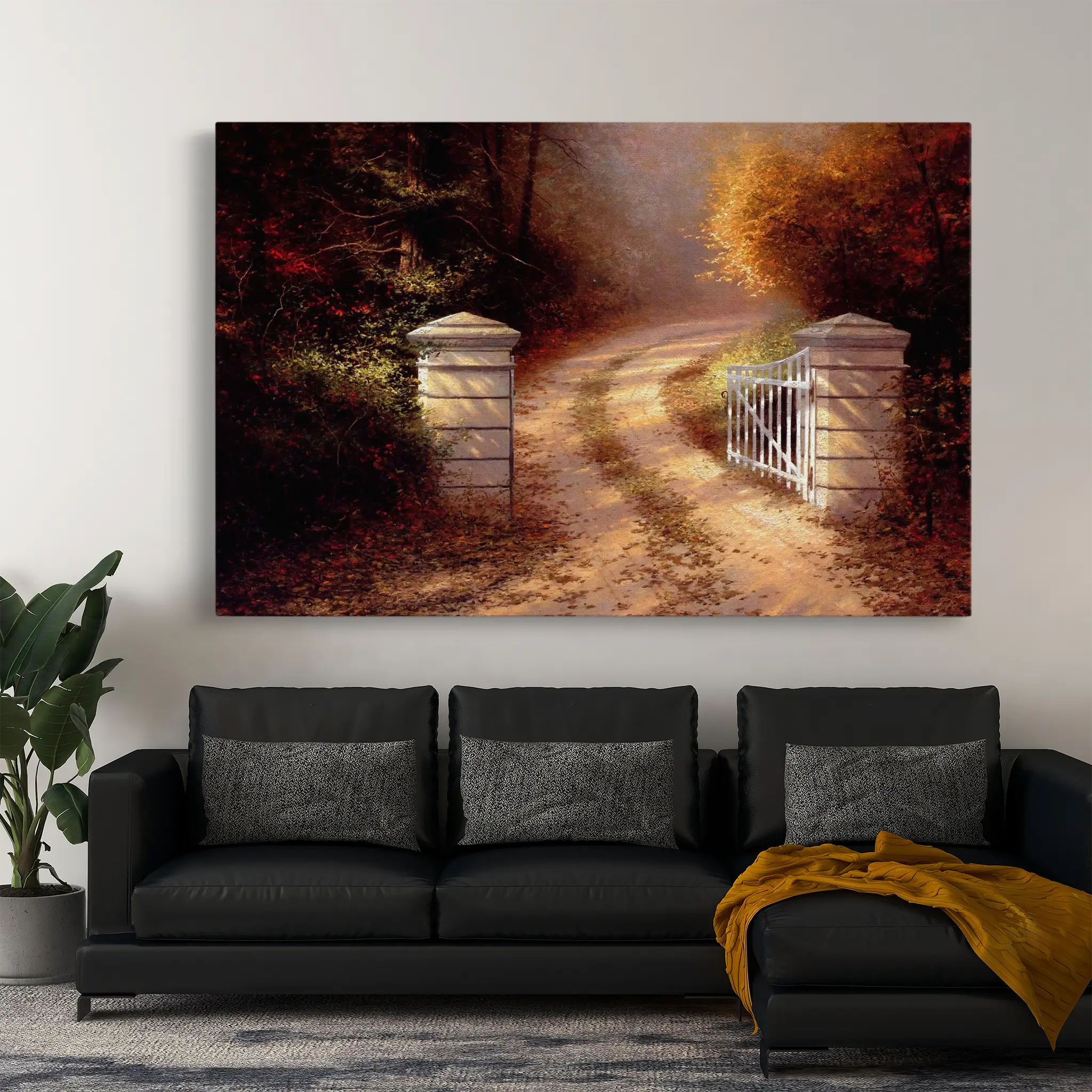 Landscape Canvas Wall Art WAD082-L 90 x 60 cm / Stretched on hidden frame