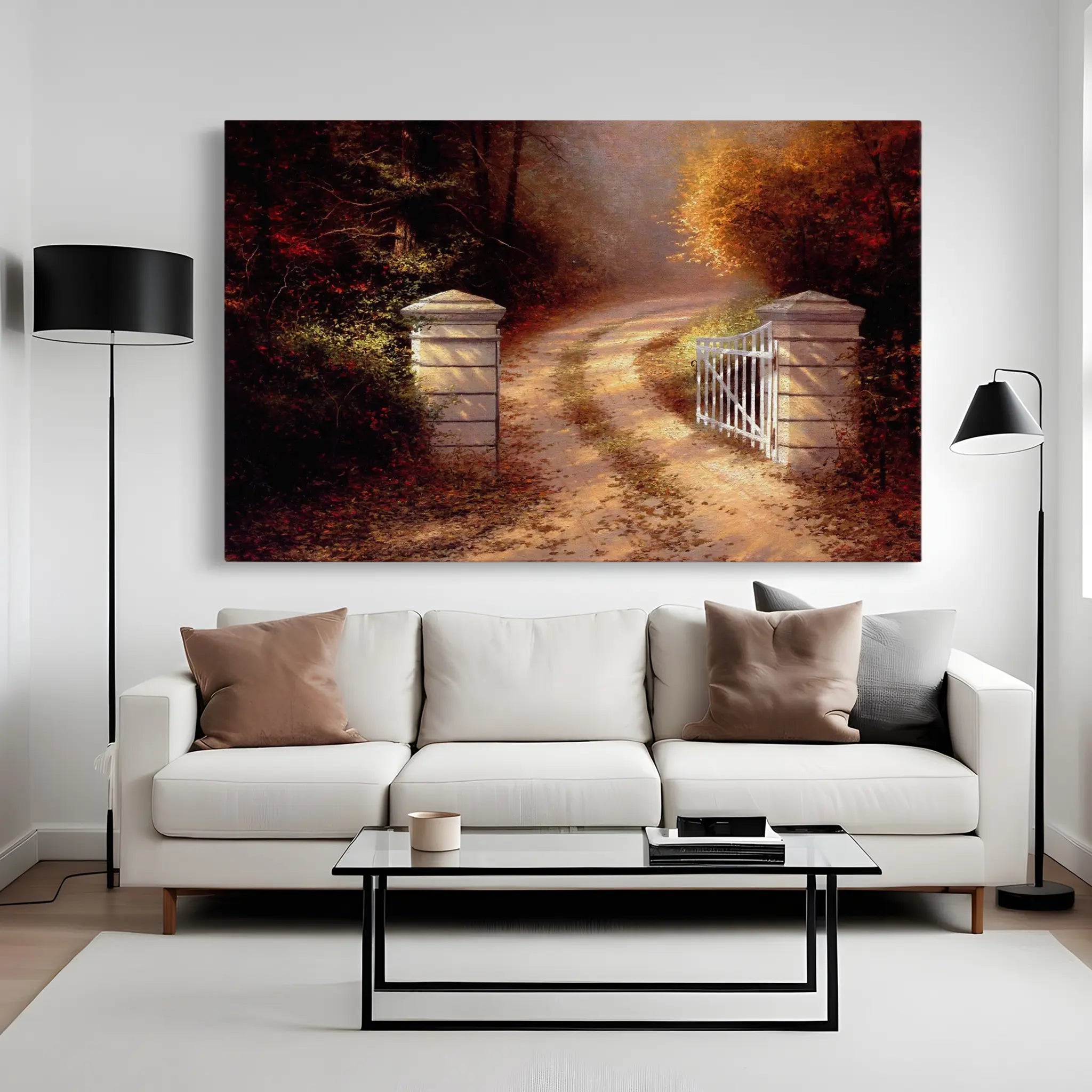 Landscape Canvas Wall Art WAD082-L 90 x 60 cm / Stretched on hidden frame