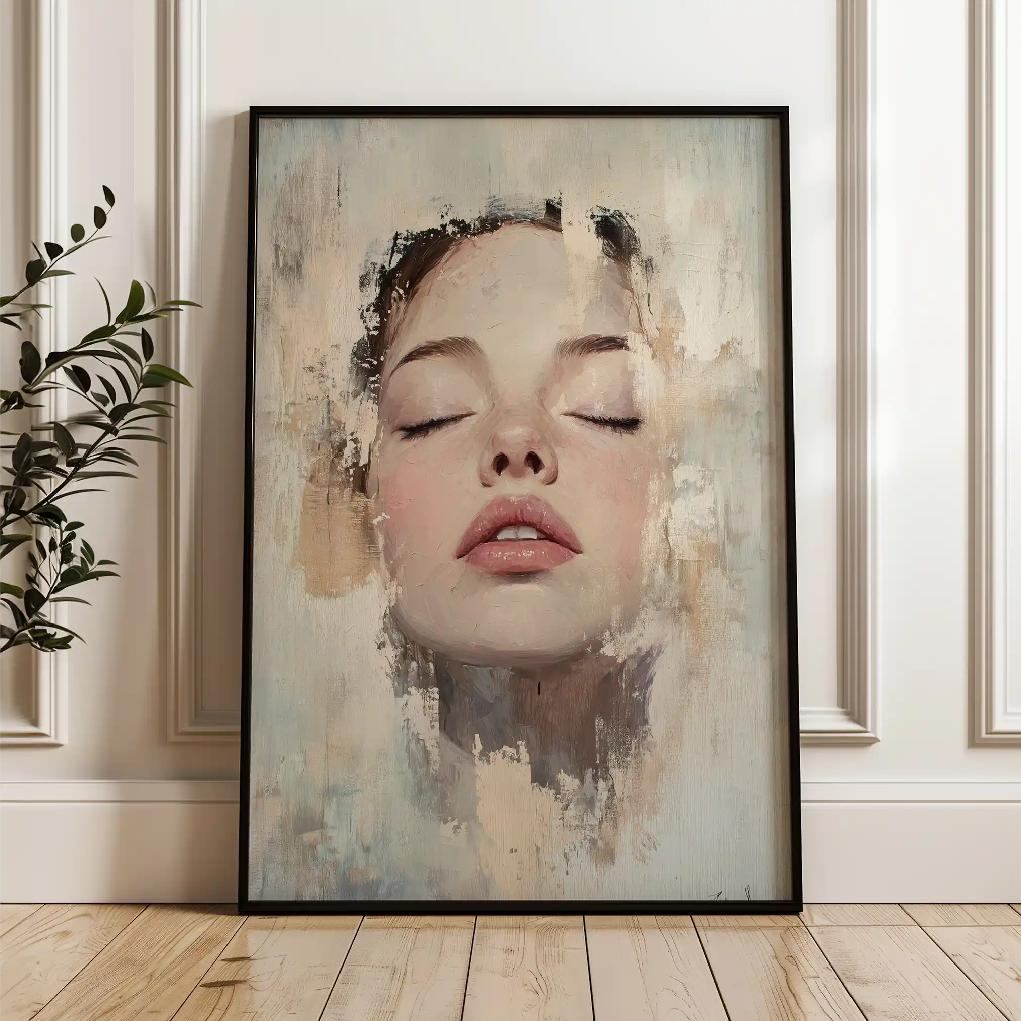 Portrait 082 Canvas Art 90 x 60 cm / Stretched on hidden frame