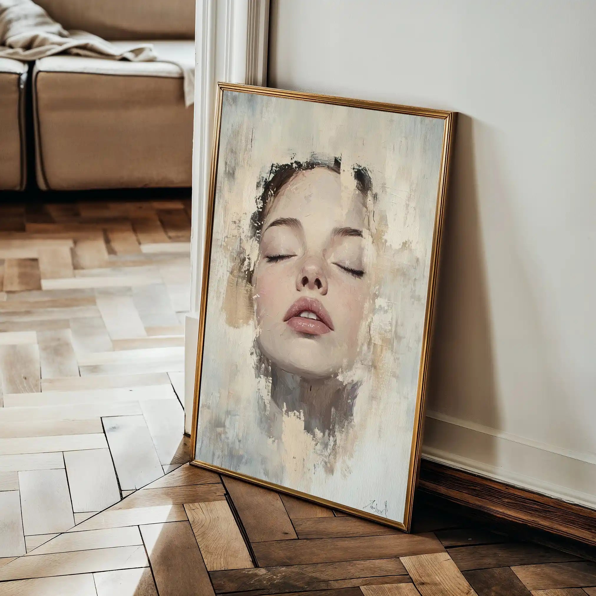 Portrait 082 Canvas Art 90 x 60 cm / Stretched on hidden frame