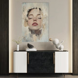 Portrait 082 Canvas Art 90 x 60 cm / Stretched on hidden frame