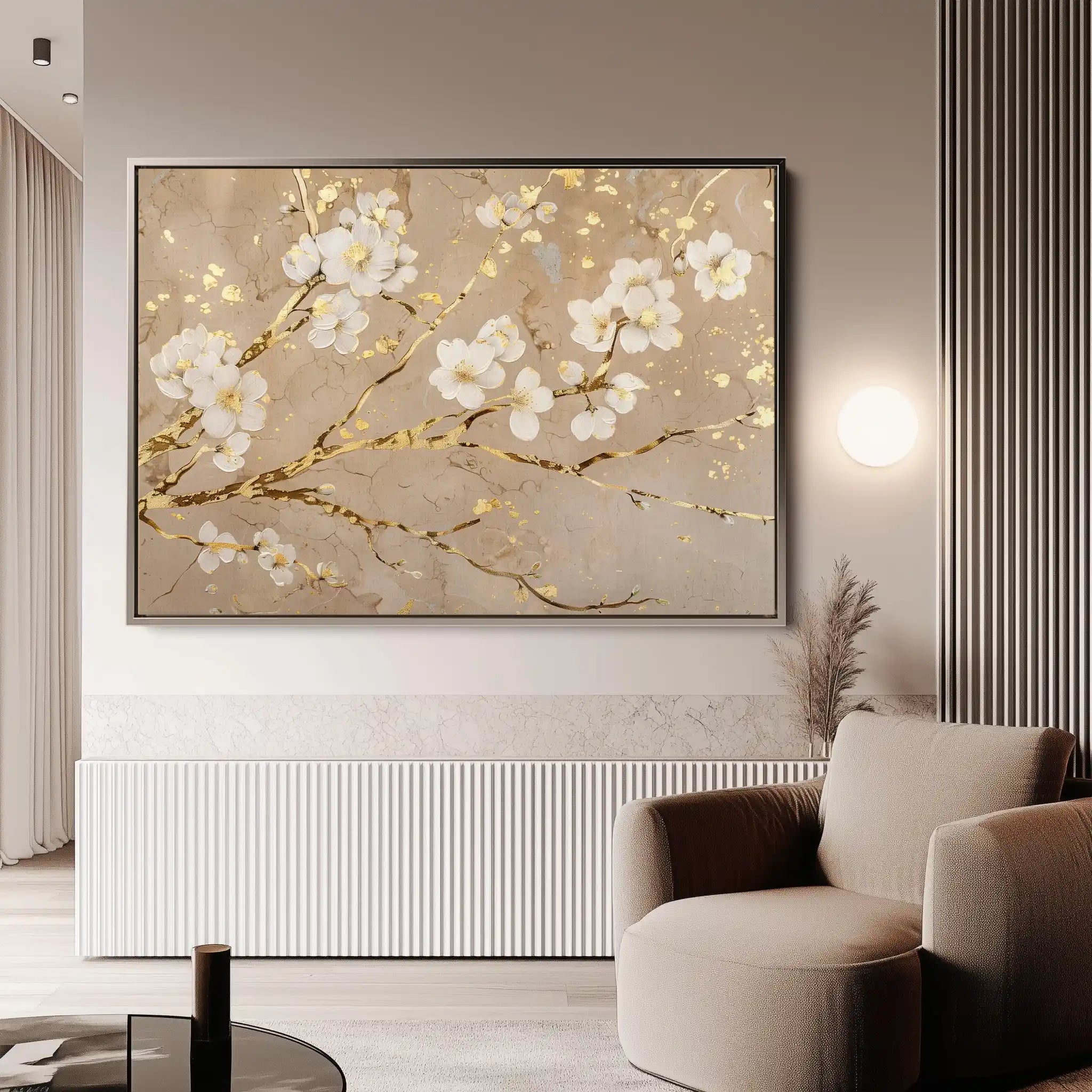 Floral Canvas Wall Art WAD083-F 90 x 60 cm / Stretched on hidden frame