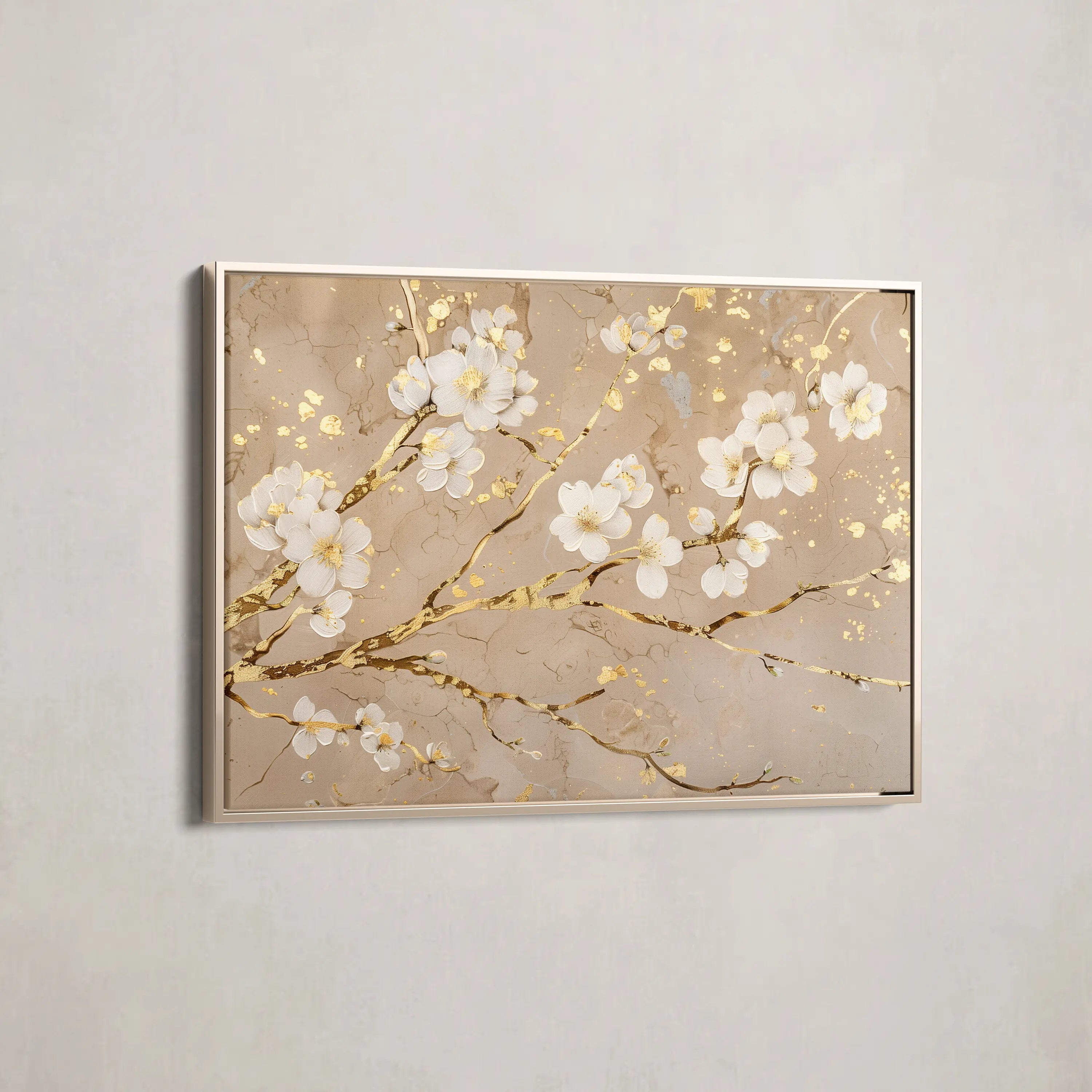 Floral Canvas Wall Art WAD083-F 90 x 60 cm / Stretched on hidden frame