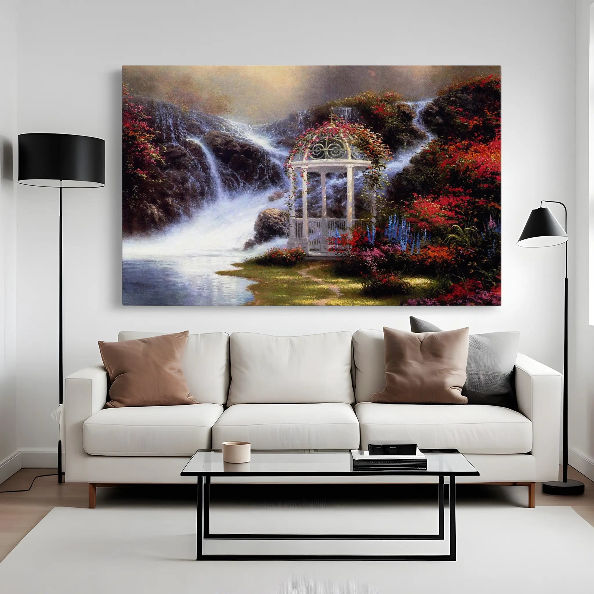 Landscape Canvas Wall Art WAD083-L 90 x 60 cm / Stretched on hidden frame