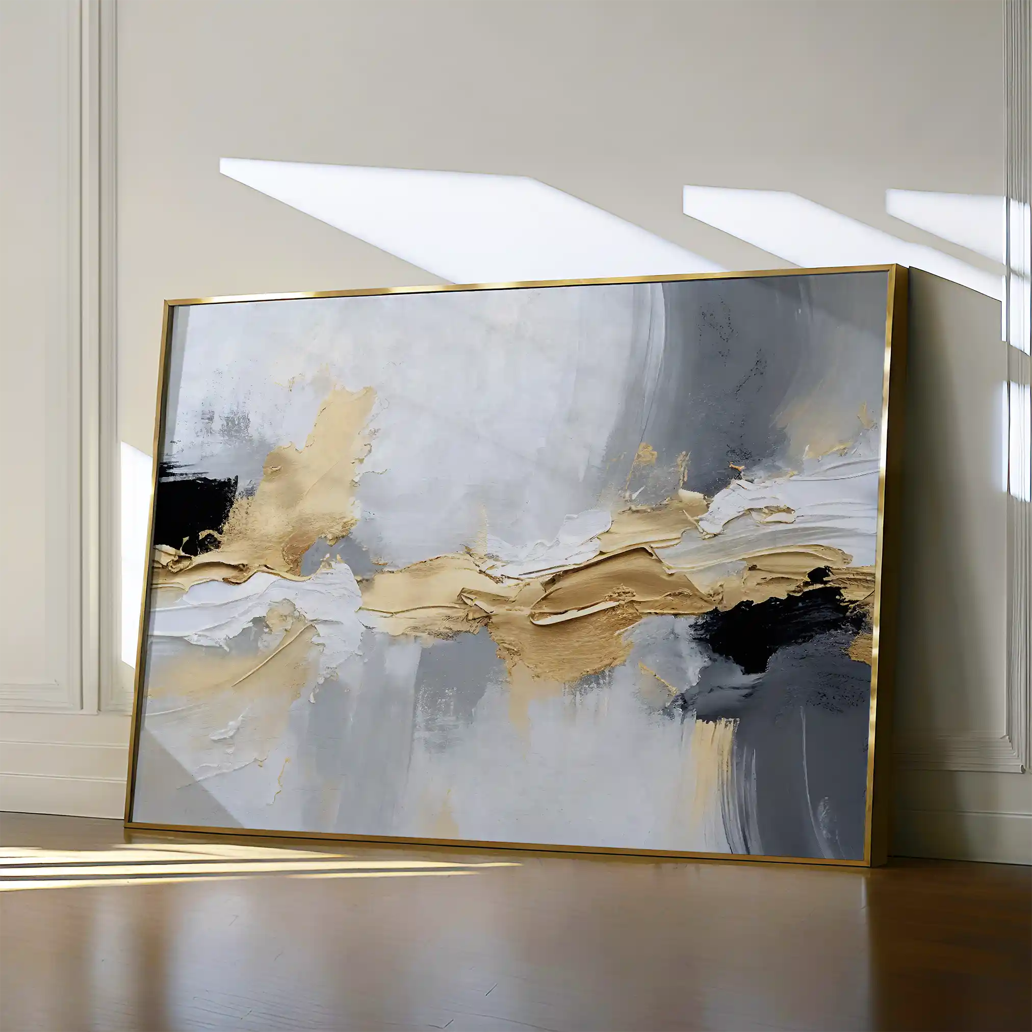 Abstract Canvas Wall Art WAD084-A 90 x 60 cm / Stretched on hidden frame