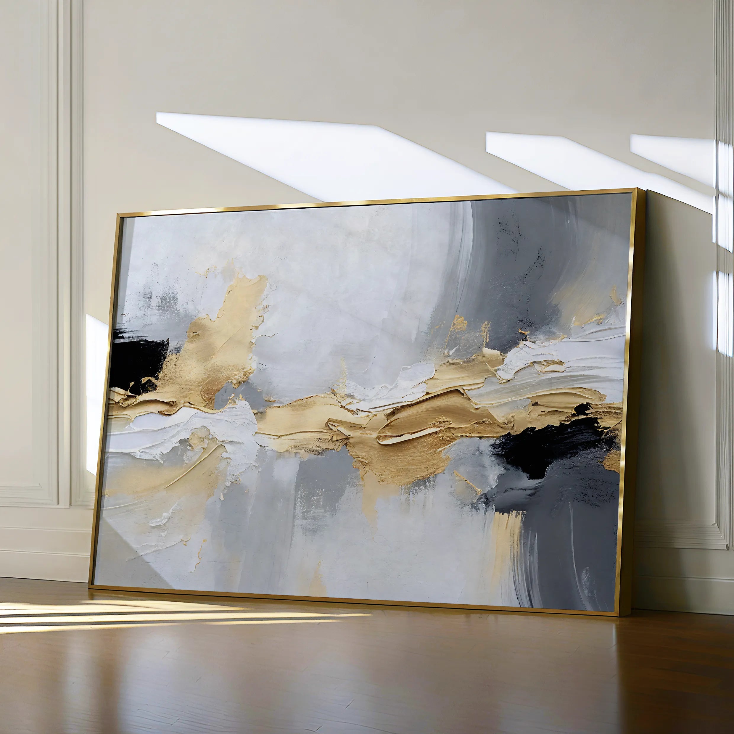 Abstract Canvas Wall Art WAD084-A 90 x 60 cm / Stretched on hidden frame