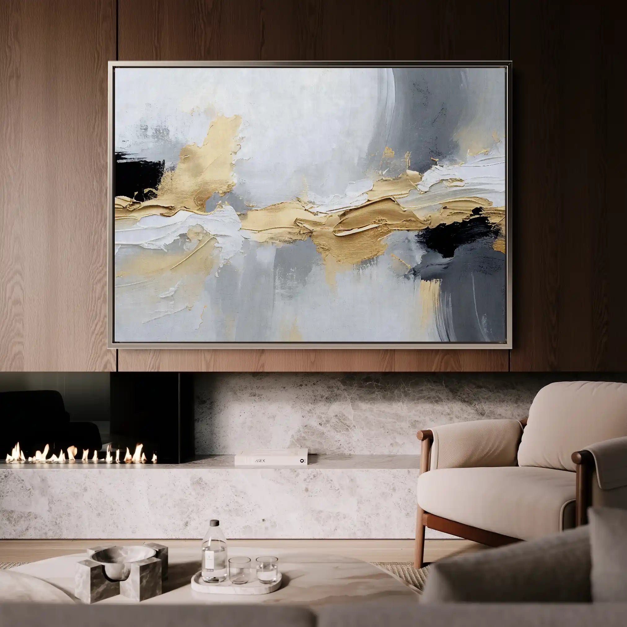 Abstract 084 Canvas Art 60 x 40 cm / Stretched on hidden frame