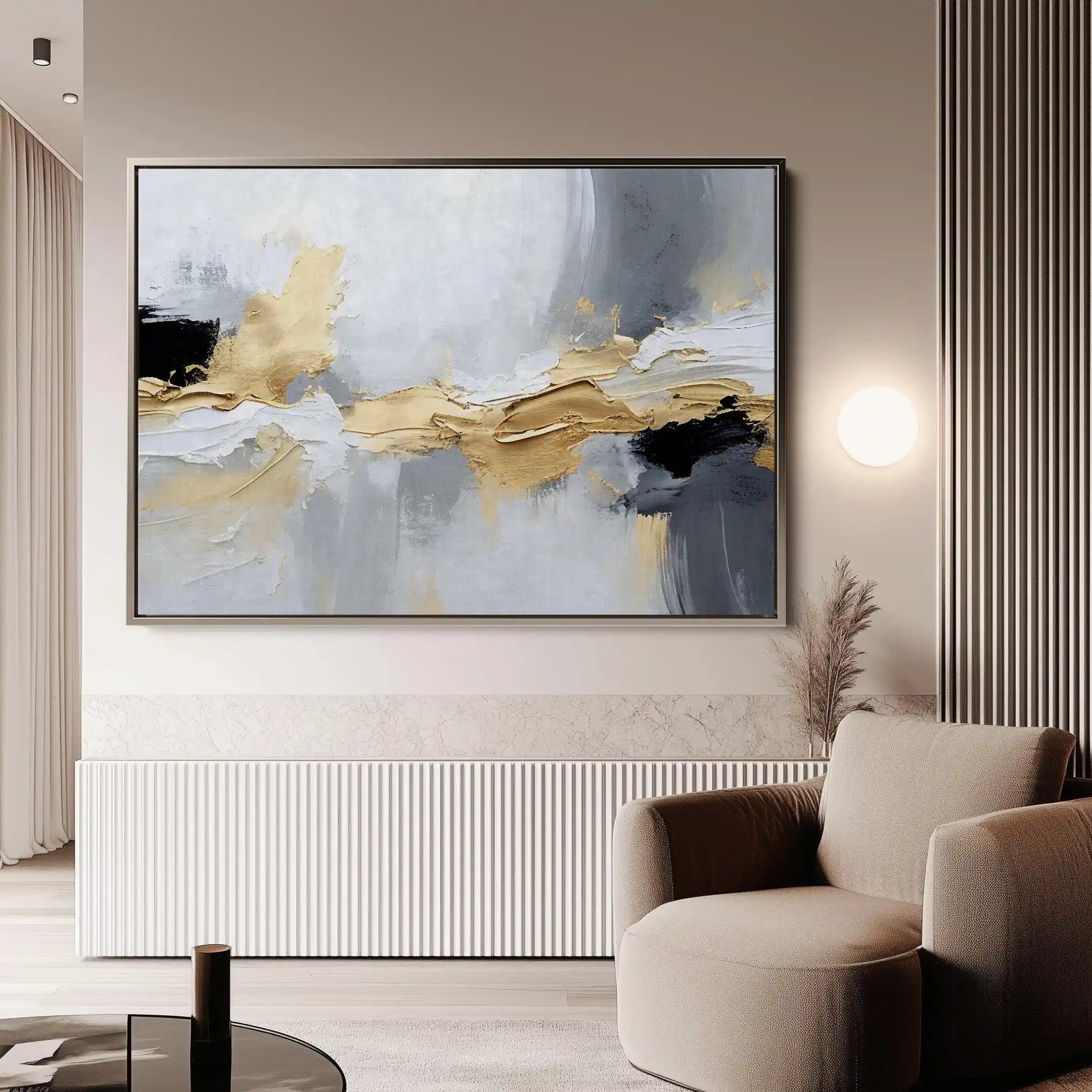 Abstract Canvas Wall Art WAD084-A 90 x 60 cm / Stretched on hidden frame