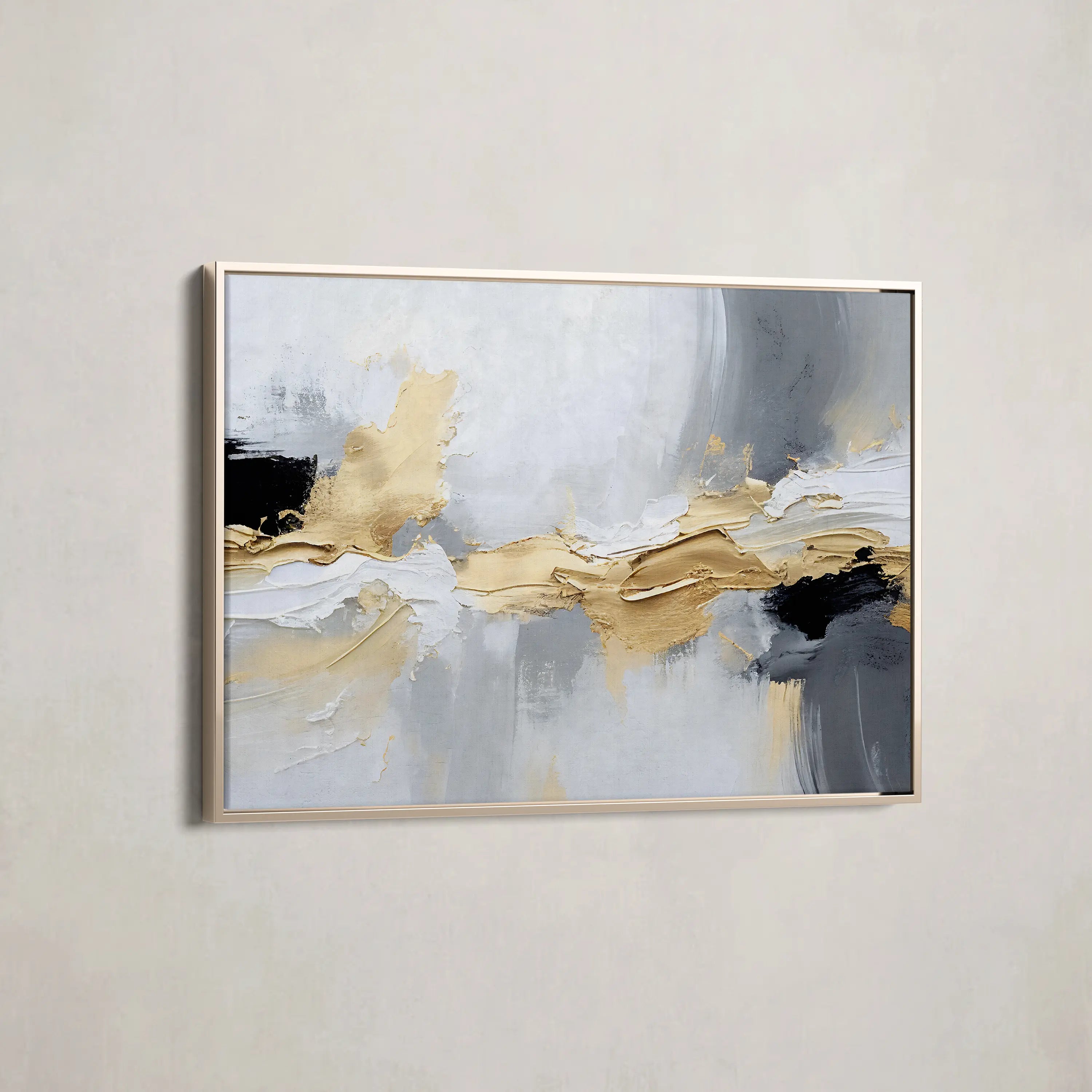 Abstract Canvas Wall Art WAD084-A 90 x 60 cm / Stretched on hidden frame