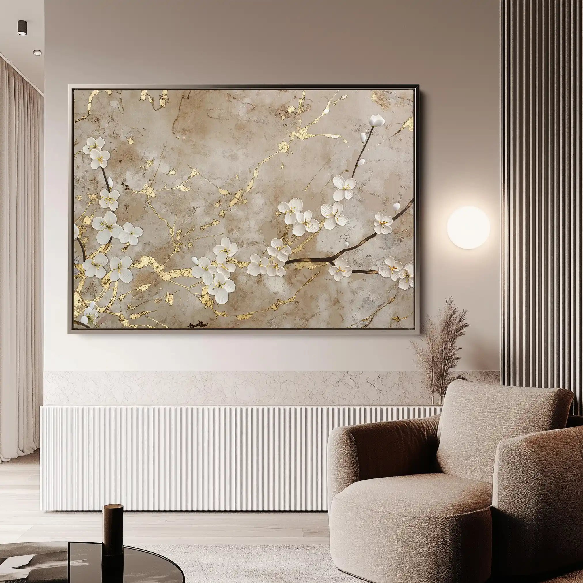 Floral Canvas Wall Art WAD084-F 90 x 60 cm / Stretched on hidden frame