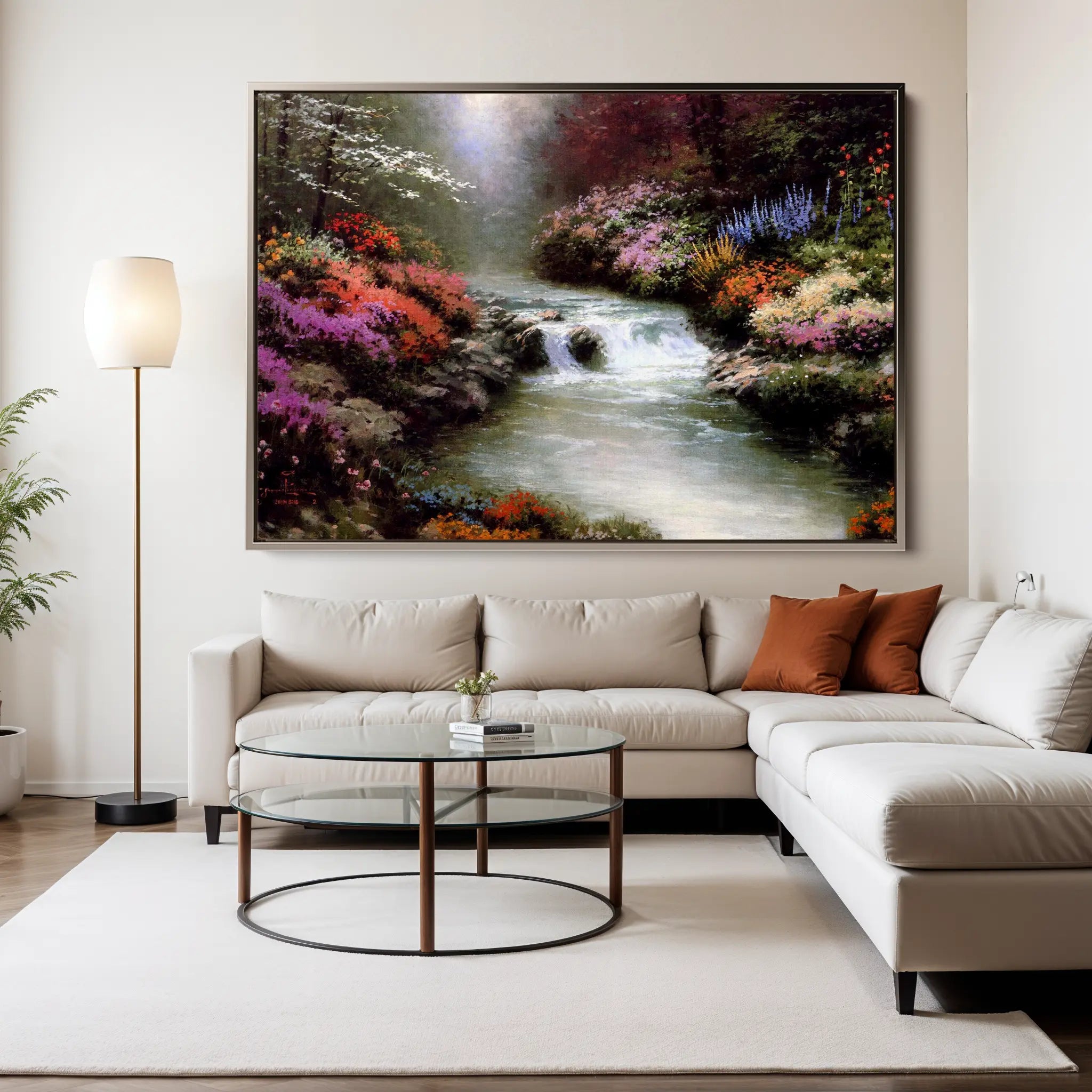 Landscape Canvas Wall Art WAD084-L 90 x 60 cm / Stretched on hidden frame