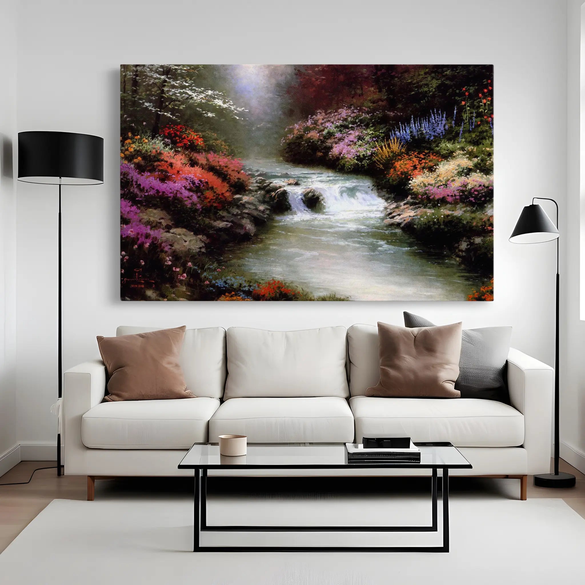 Landscape Canvas Wall Art WAD084-L 90 x 60 cm / Stretched on hidden frame