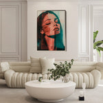 Portrait 084 Canvas Art 90 x 60 cm / Stretched on hidden frame