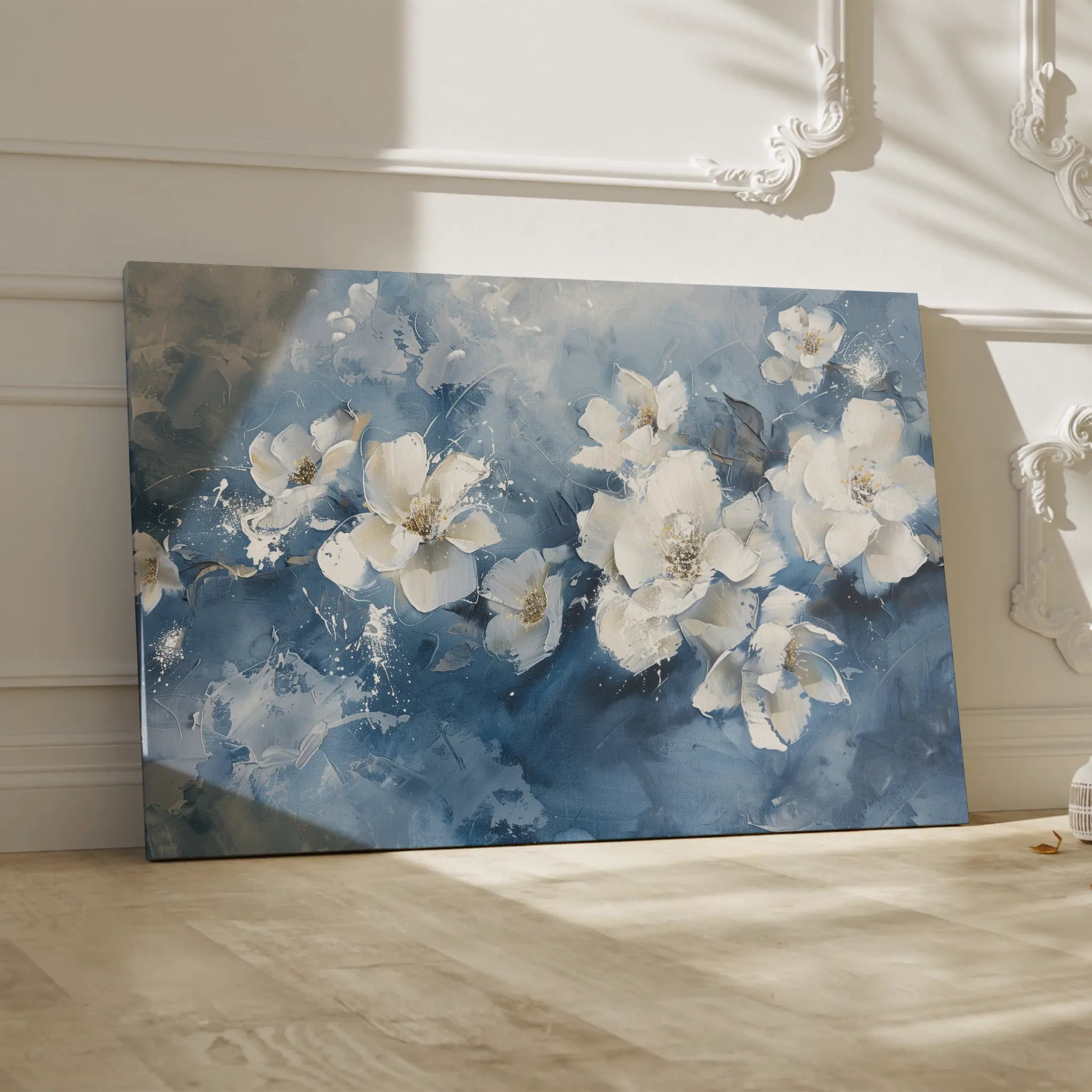 Floral Canvas Wall Art WAD085-F 90 x 60 cm / Stretched on hidden frame