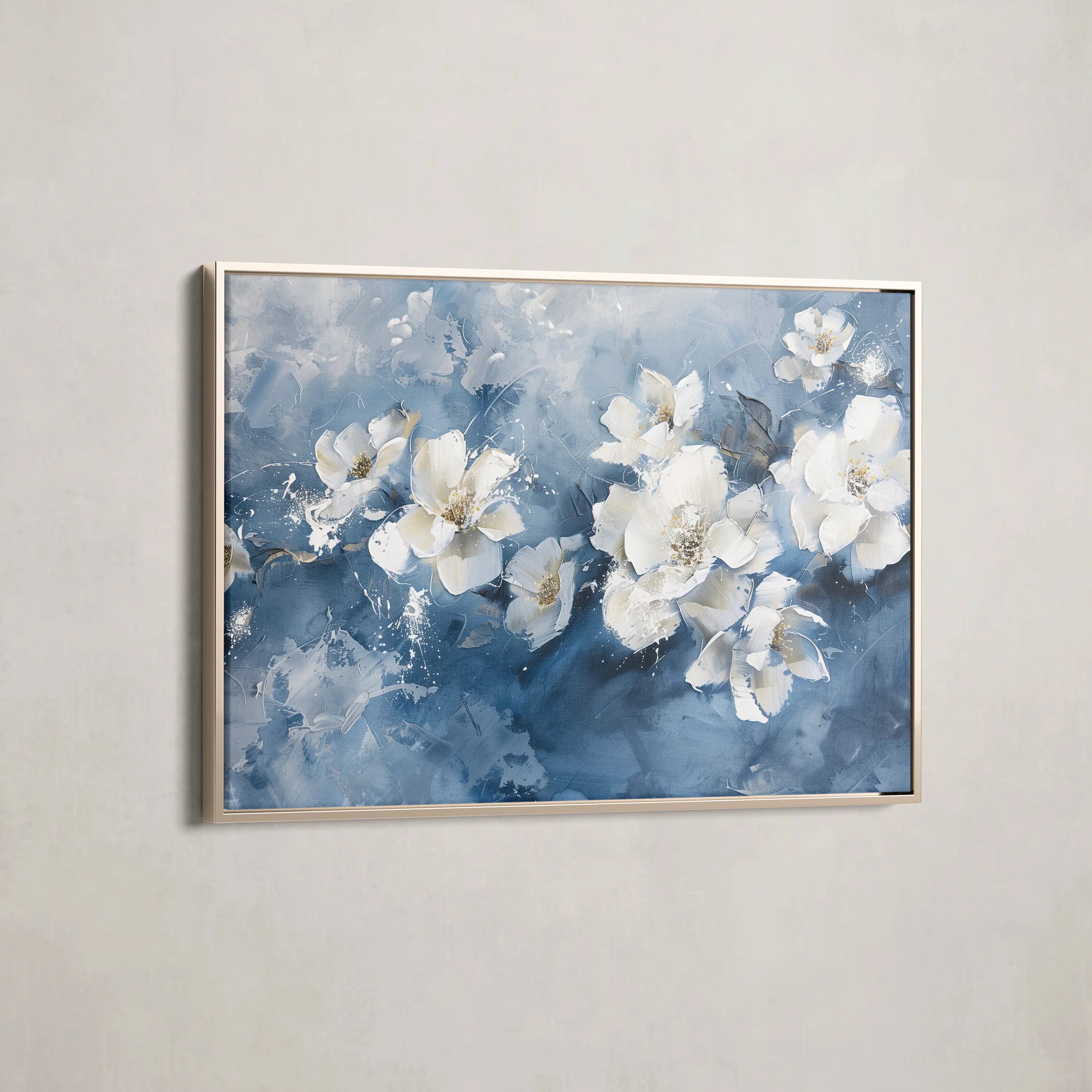 Floral Canvas Wall Art WAD085-F 90 x 60 cm / Stretched on hidden frame