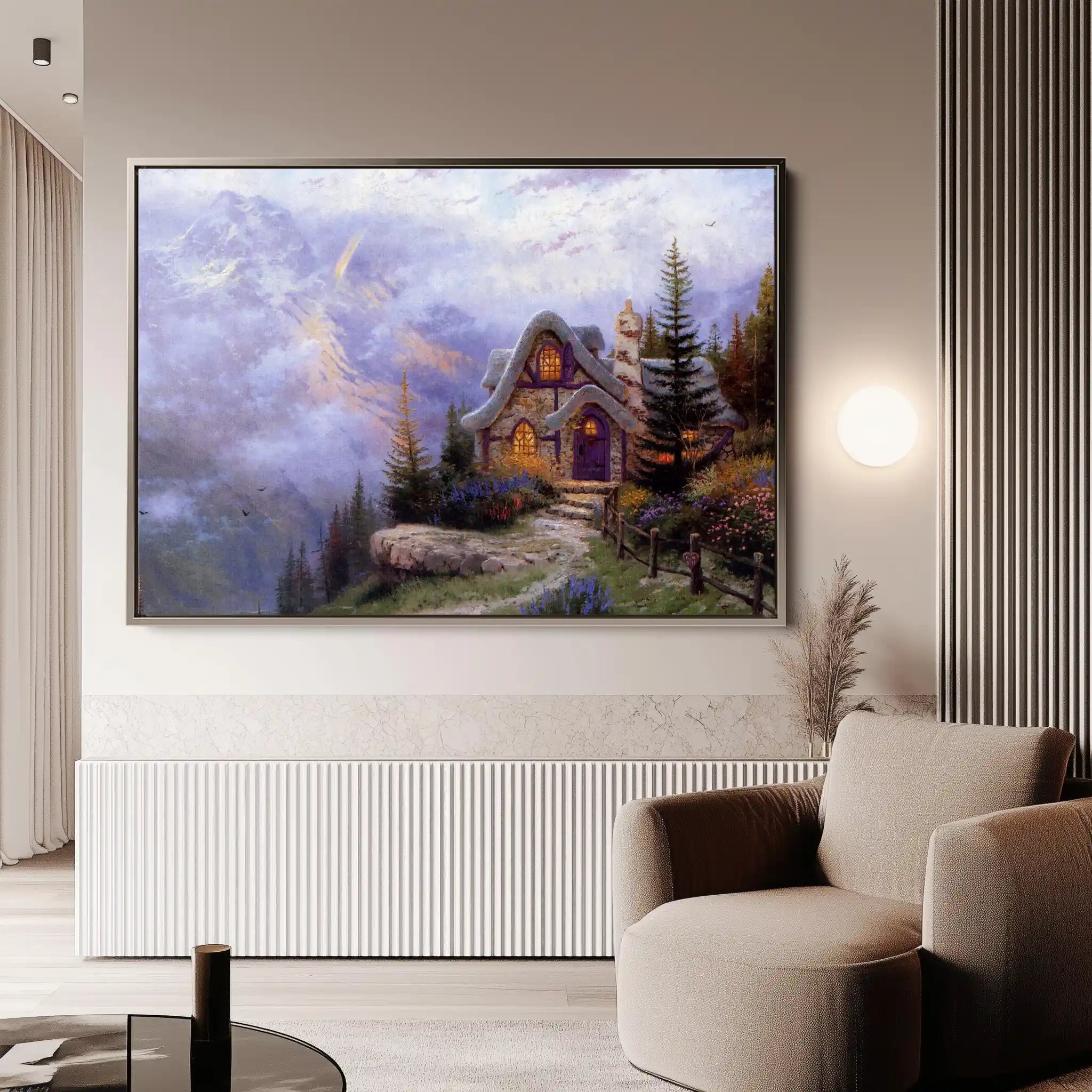 Landscape 085 Canvas Art 90 x 60 cm / Stretched on hidden frame