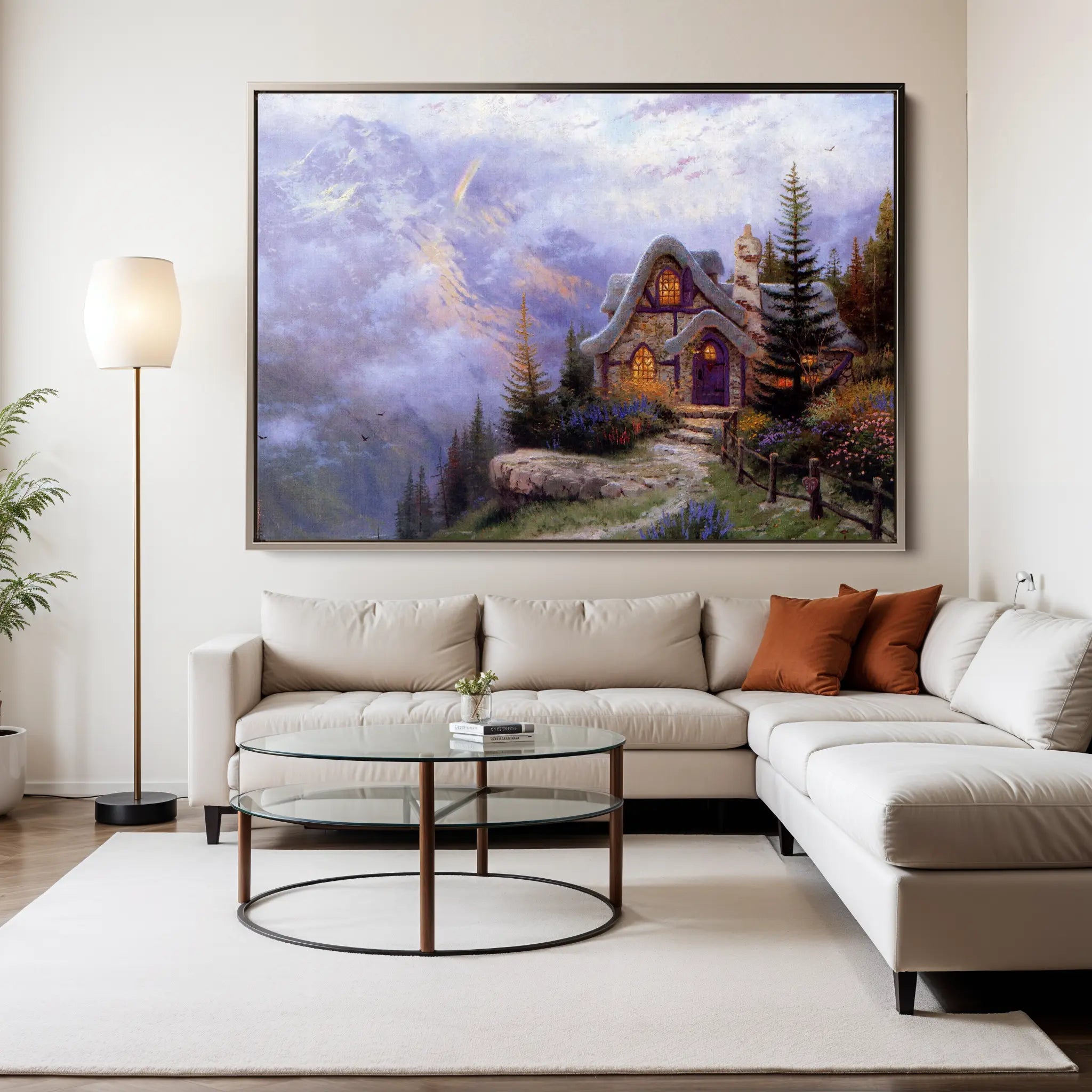 Landscape Canvas Wall Art WAD085-L 90 x 60 cm / Stretched on hidden frame