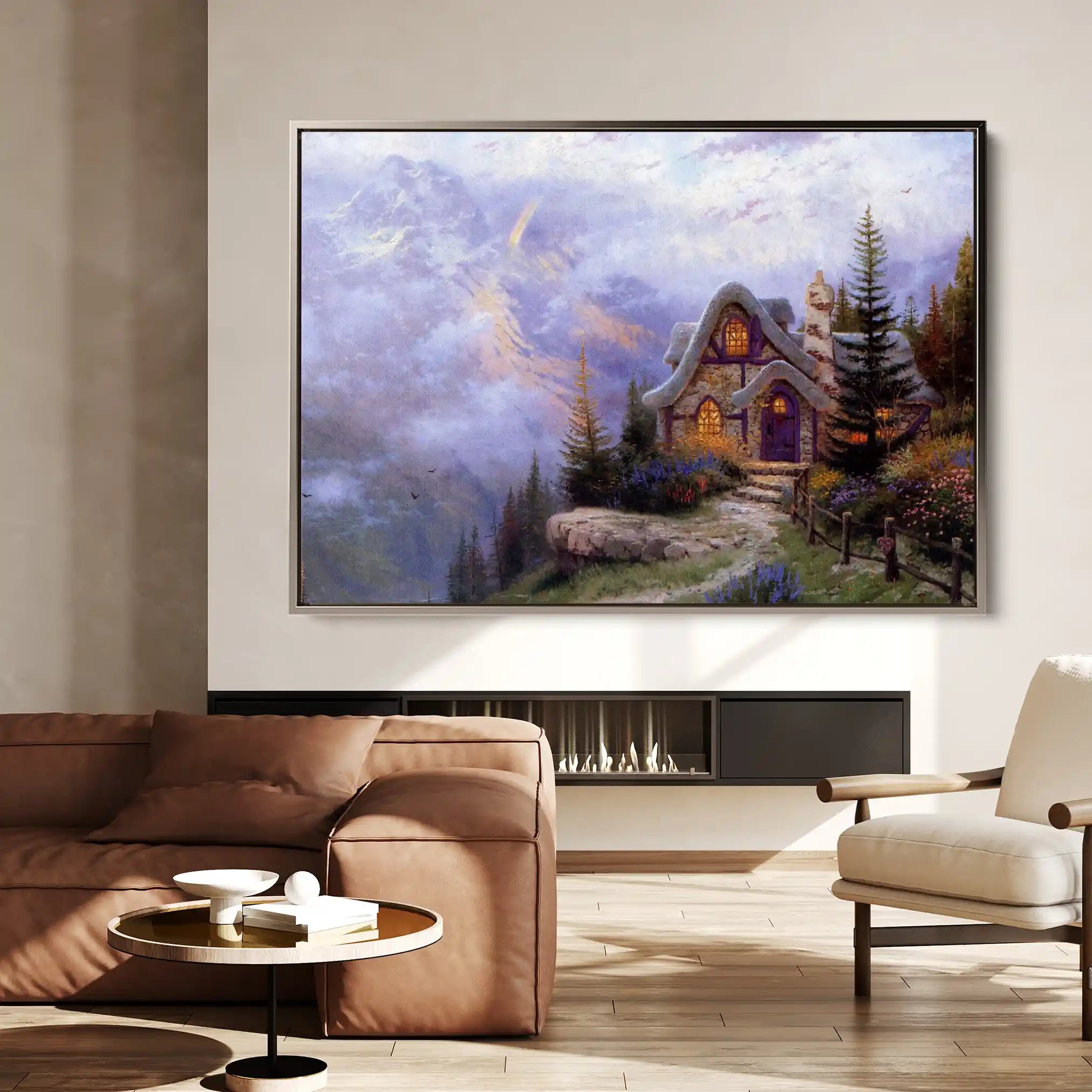 Landscape 085 Canvas Art 90 x 60 cm / Stretched on hidden frame