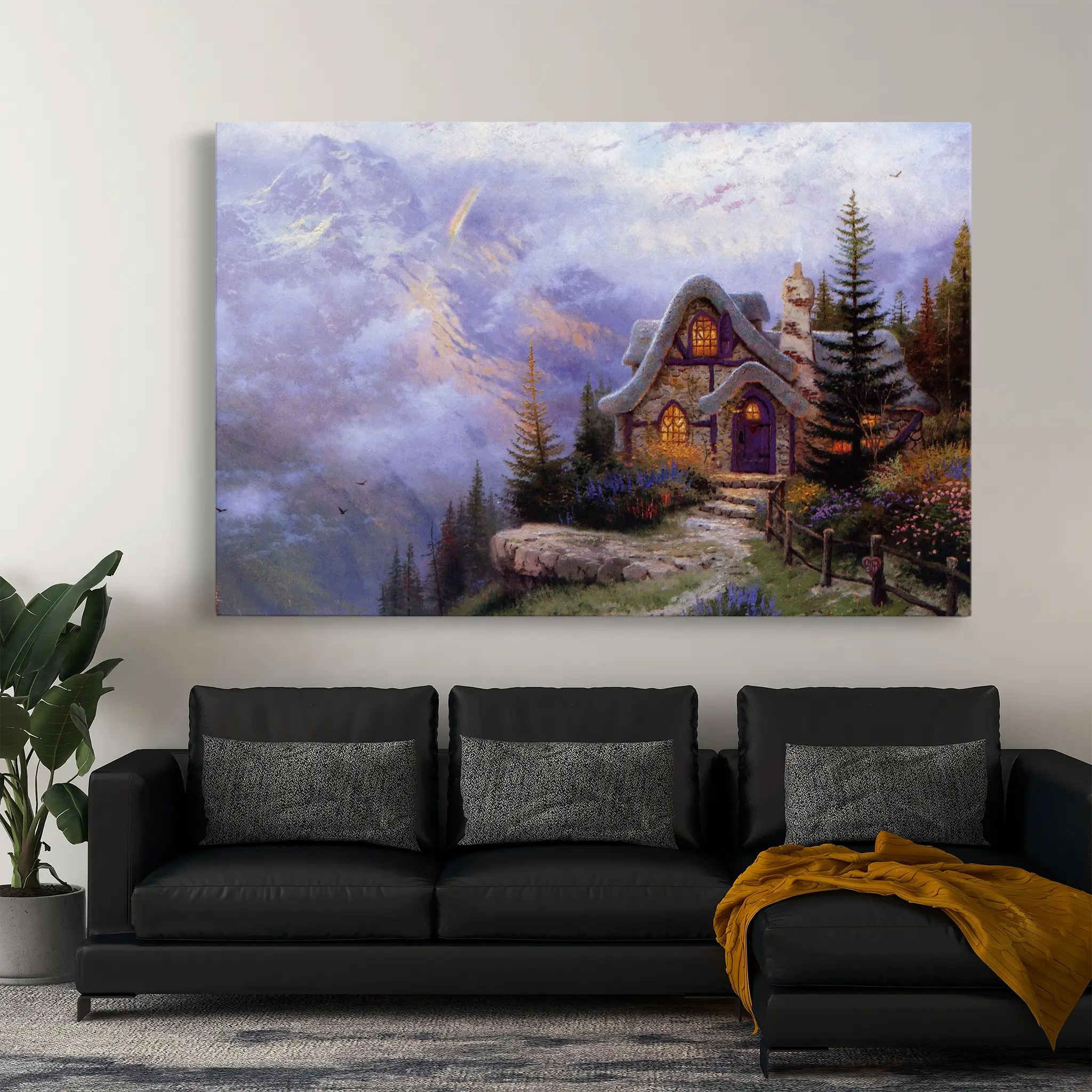 Landscape Canvas Wall Art WAD085-L 90 x 60 cm / Stretched on hidden frame