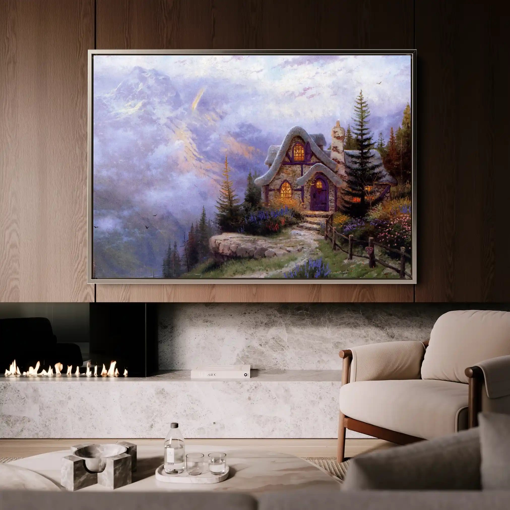 Landscape 085 Canvas Art 90 x 60 cm / Stretched on hidden frame