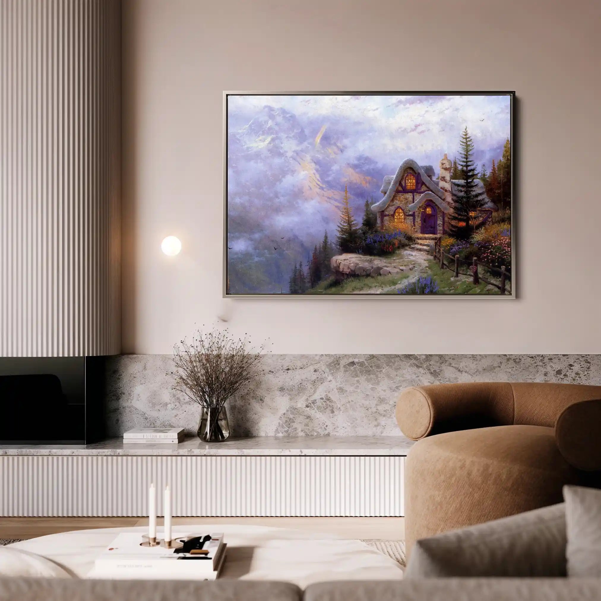 Landscape 085 Canvas Art 90 x 60 cm / Stretched on hidden frame