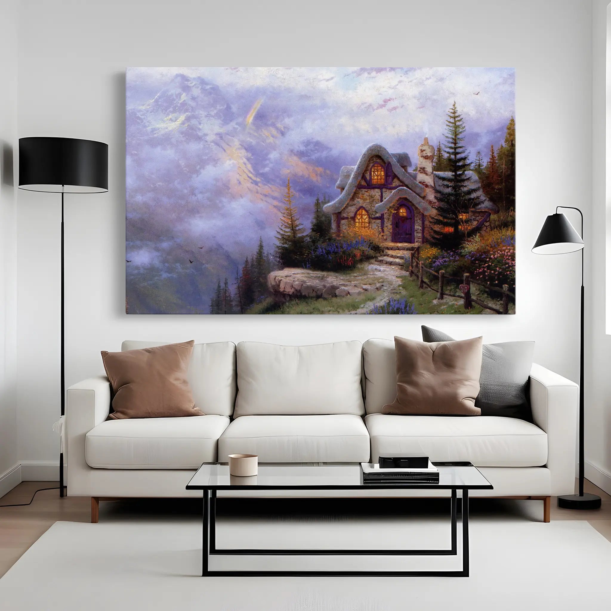 Landscape Canvas Wall Art WAD085-L 90 x 60 cm / Stretched on hidden frame