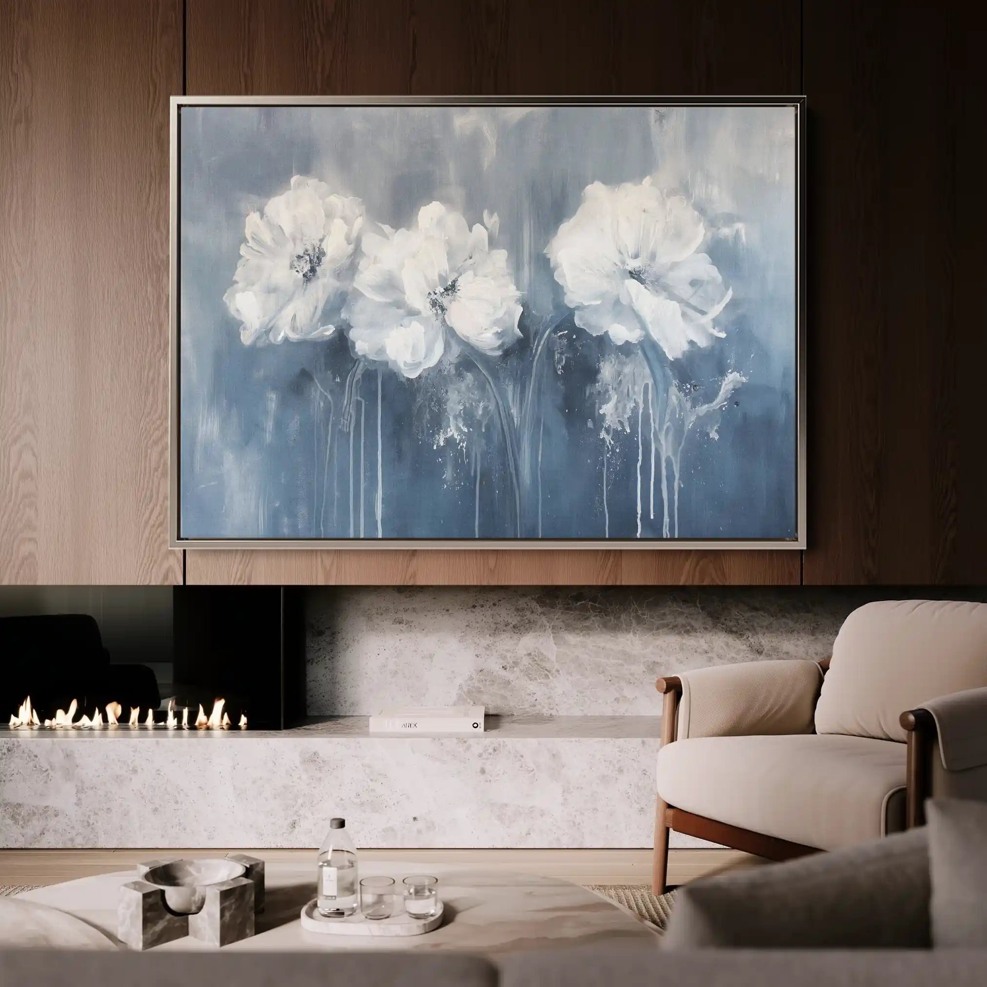 Floral Canvas Wall Art WAD086-F 90 x 60 cm / Stretched on hidden frame