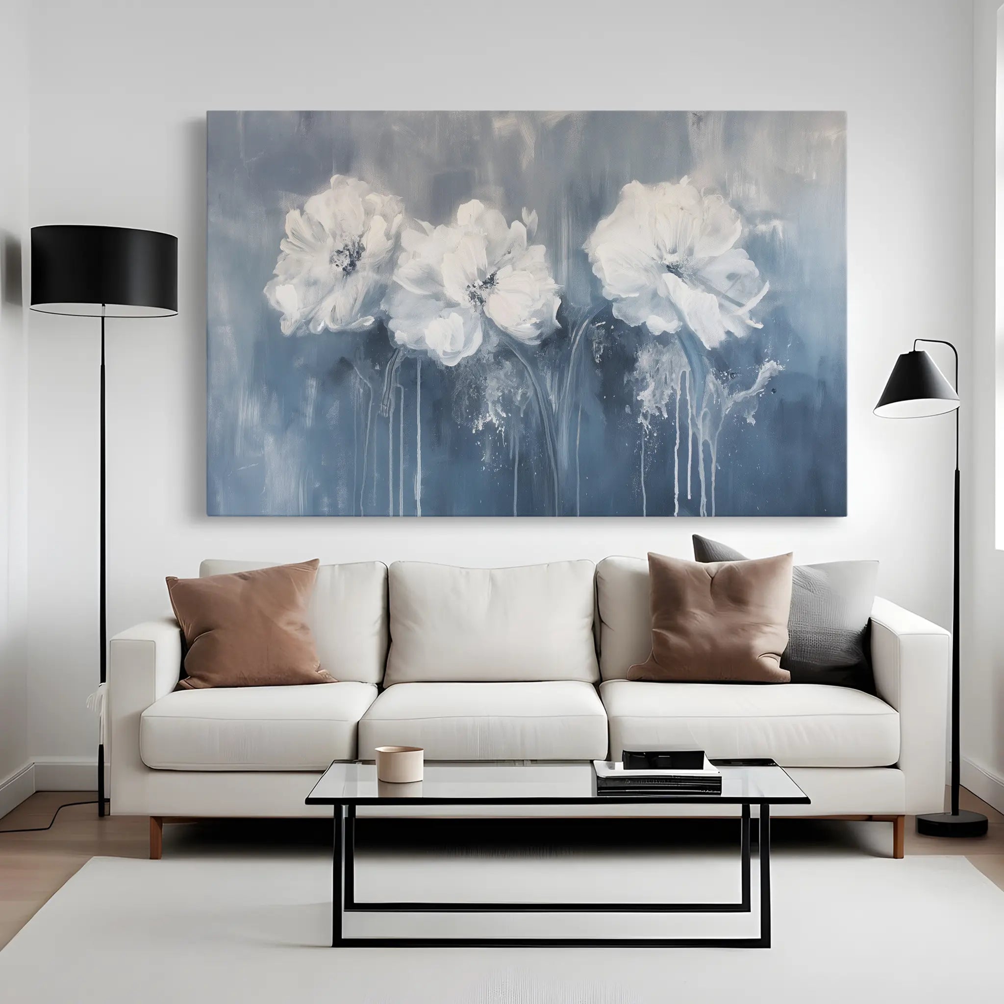 Floral Canvas Wall Art WAD086-F 90 x 60 cm / Stretched on hidden frame