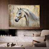 Horses 086 Canvas Art 90 x 60 cm / Stretched on hidden frame