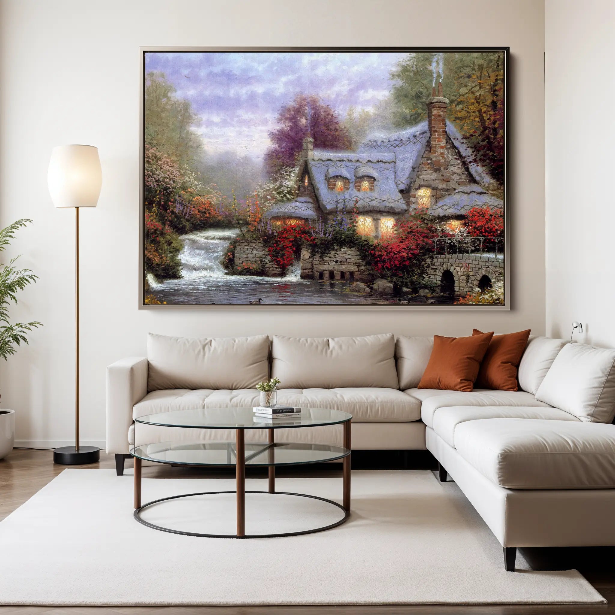 Landscape Canvas Wall Art WAD086-L 90 x 60 cm / Stretched on hidden frame