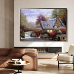 Landscape 086 Canvas Art 90 x 60 cm / Stretched on hidden frame