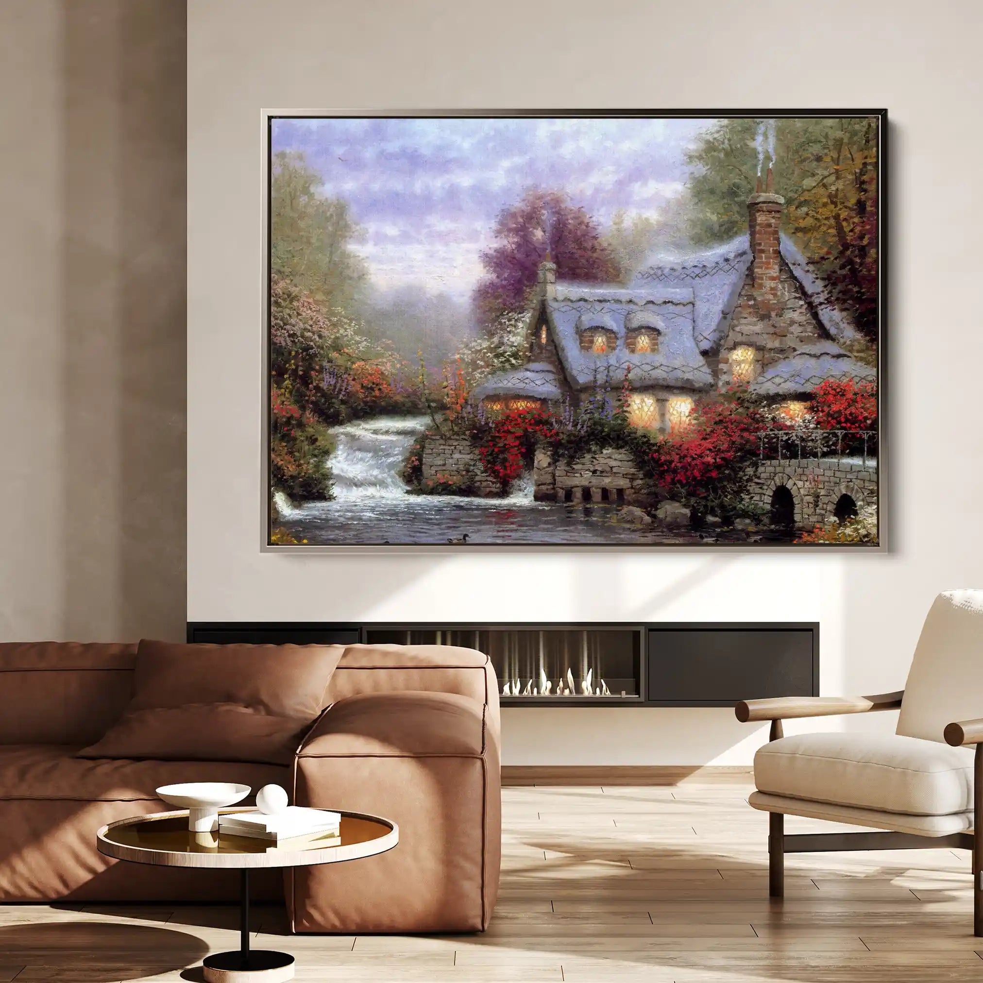 Landscape 086 Canvas Art 90 x 60 cm / Stretched on hidden frame