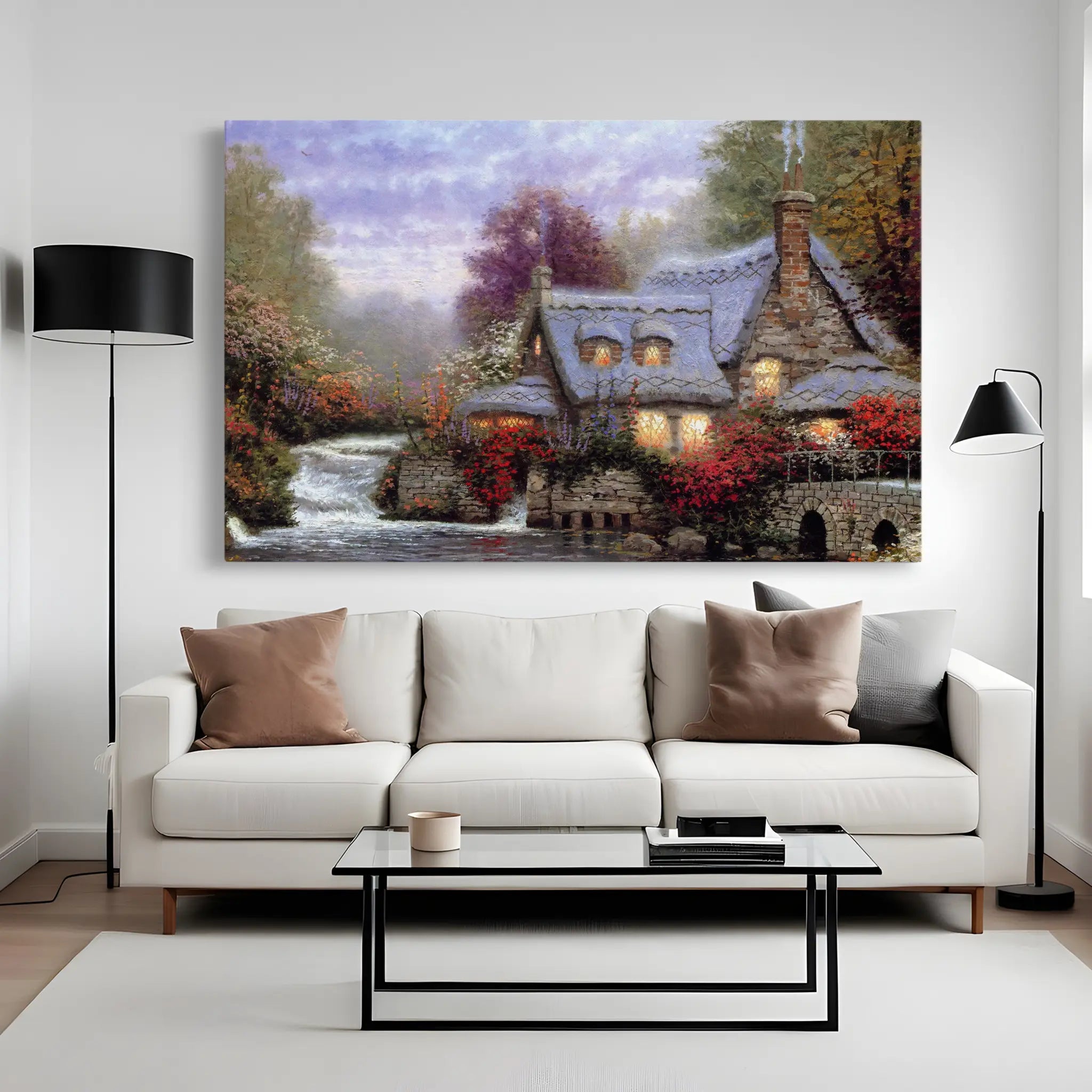 Landscape Canvas Wall Art WAD086-L 90 x 60 cm / Stretched on hidden frame