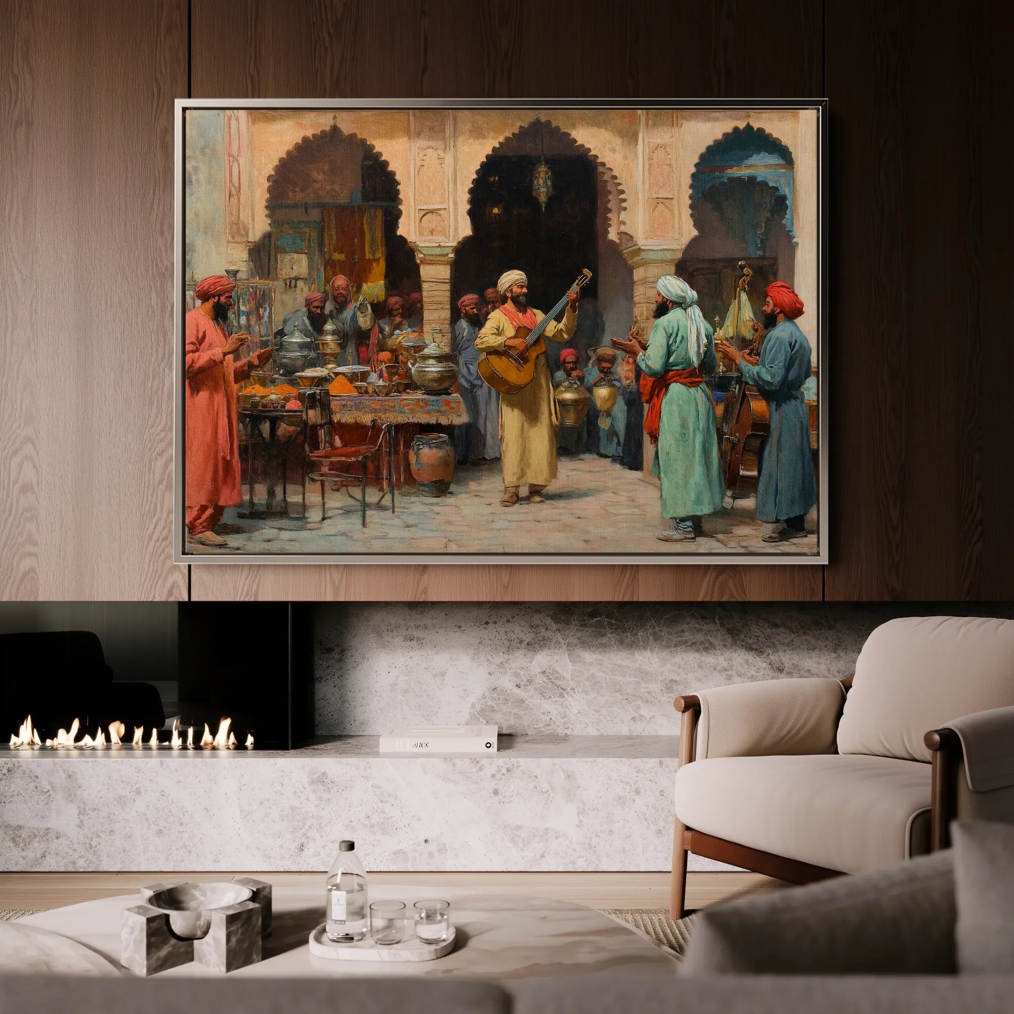 Orientalist Canvas Wall Art WAD086-OR 90 x 60 cm / Stretched on hidden frame