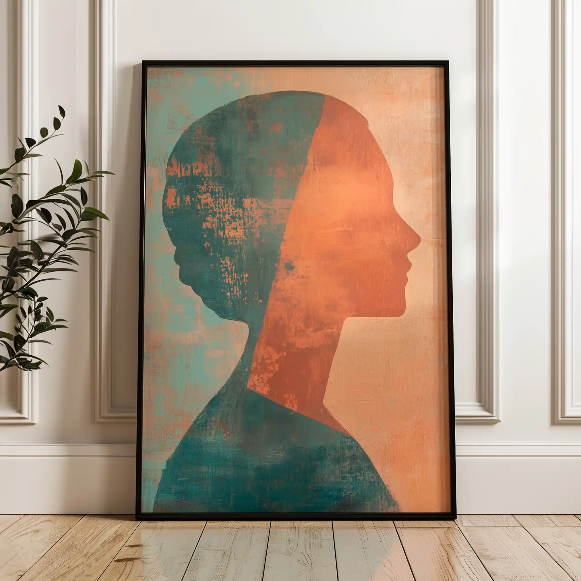 Portrait 086 Canvas Art 90 x 60 cm / Stretched on hidden frame